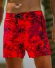 Splatter Swim Shorts Red - 5" sold by Tucann