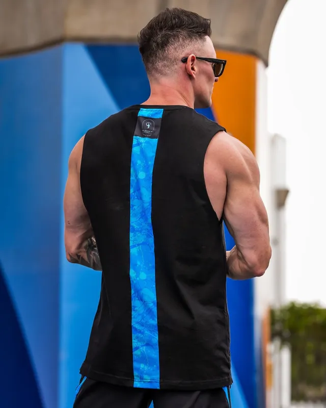Active Sleeveless - Splatter - Blue 5" made by Tucann