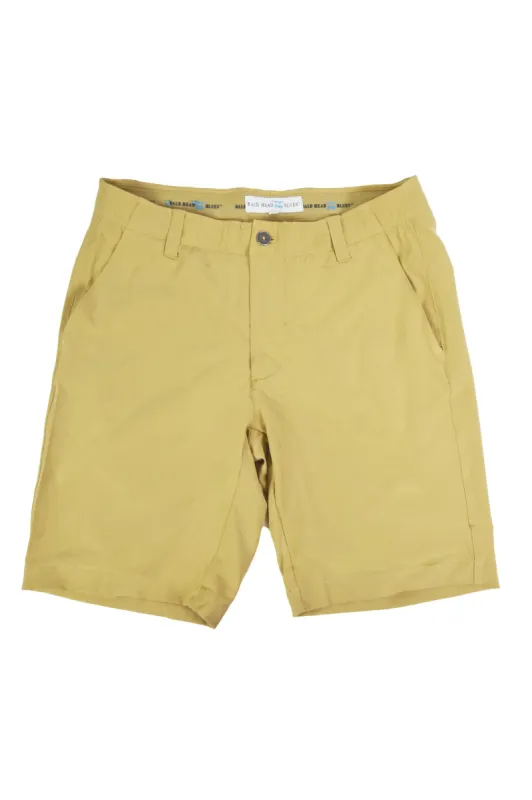 Performance Short in Khaki sold by Duffield Lane