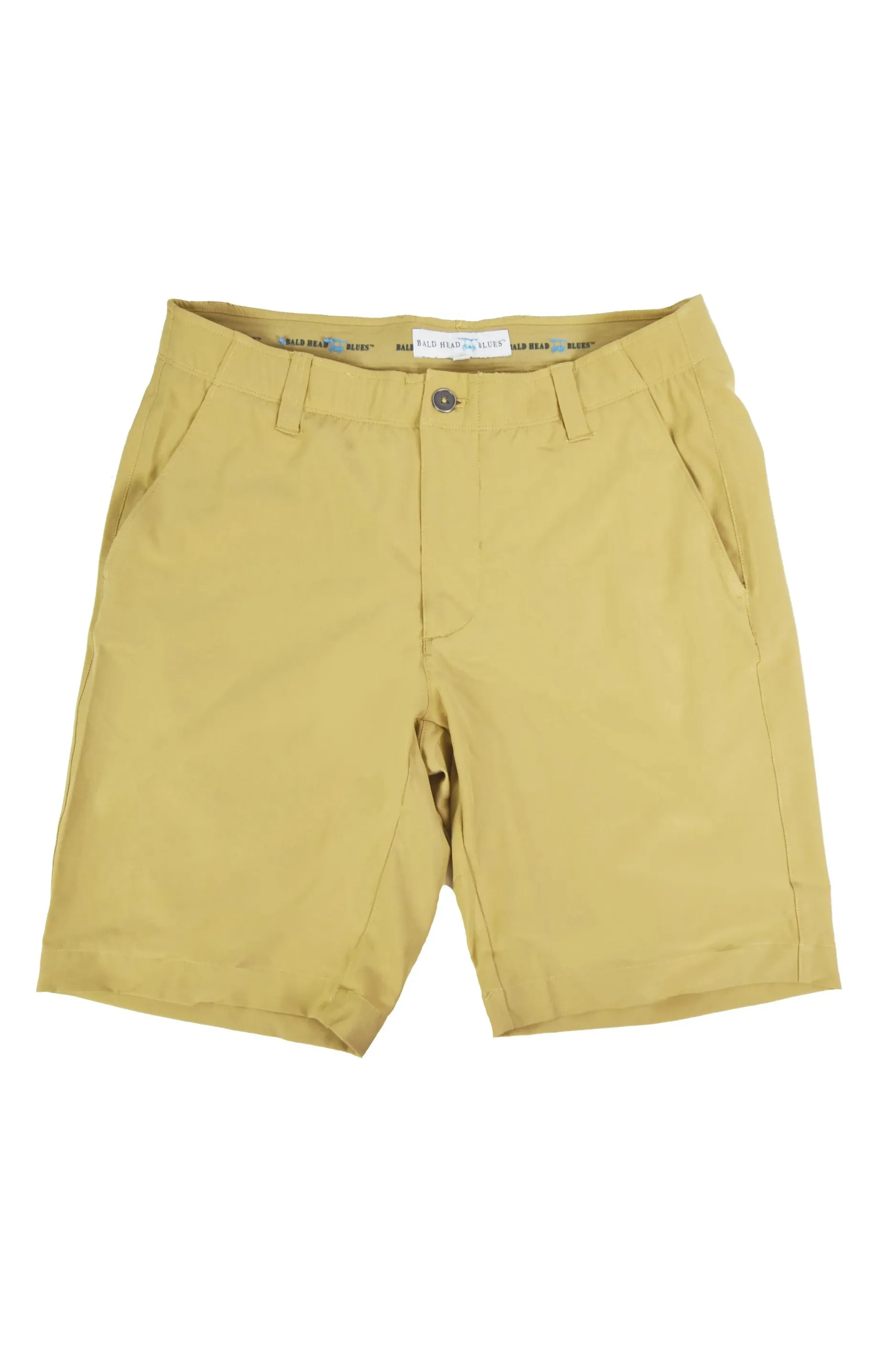 Performance Short in Khaki sold by Duffield Lane