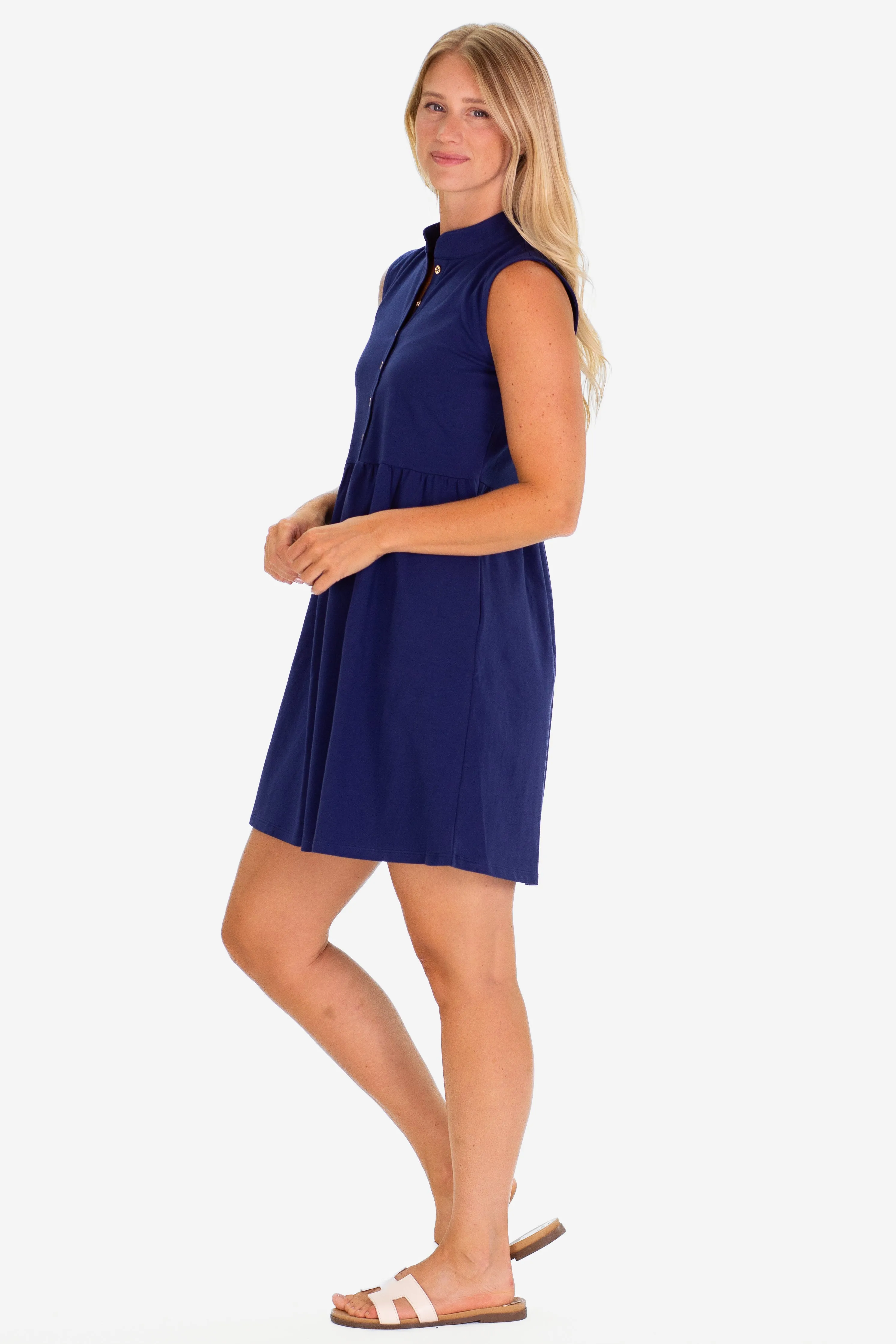 The Eileen Dress in Royal Navy sold by Duffield Lane product image thumbnail 2