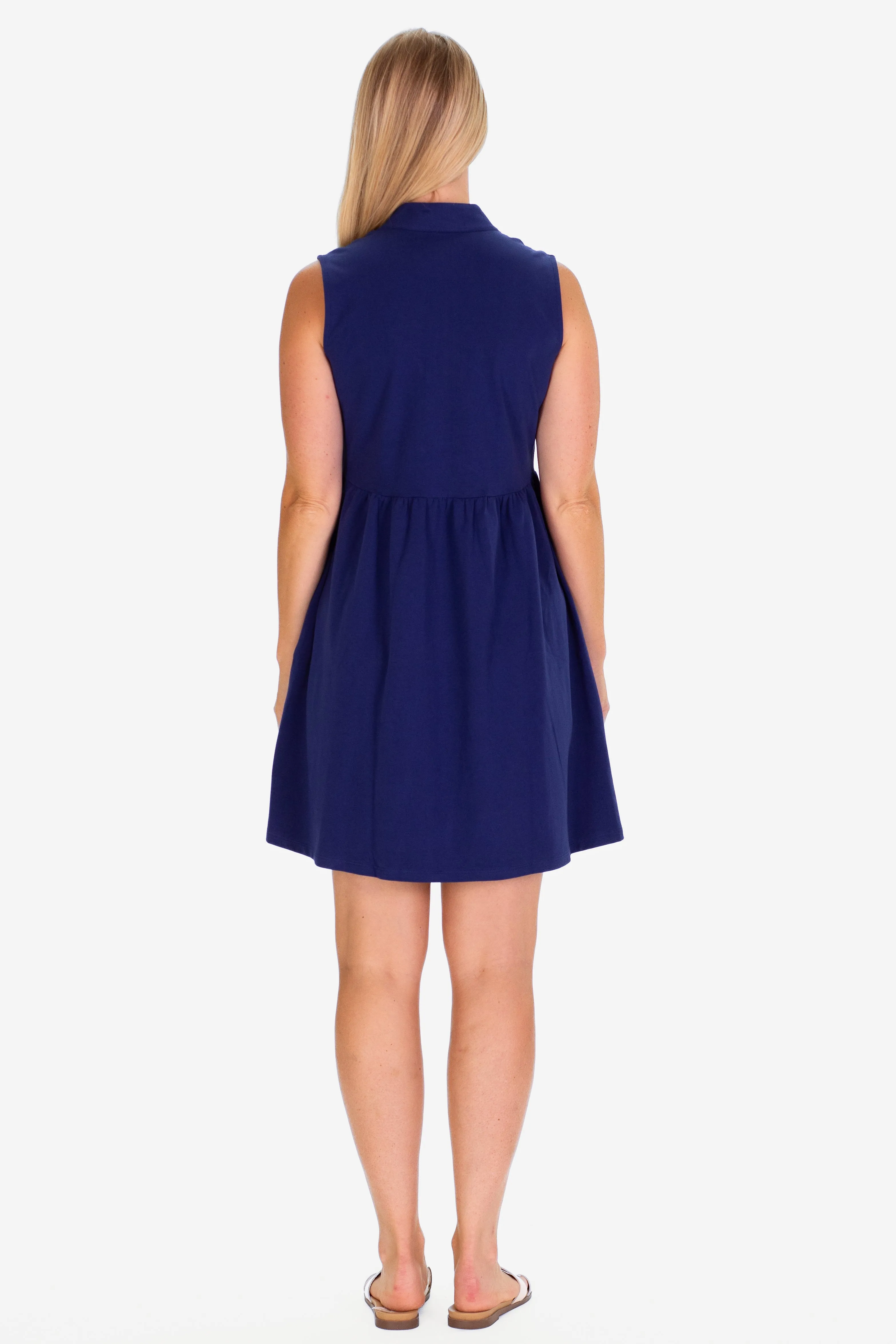 The Eileen Dress in Royal Navy sold by Duffield Lane product image thumbnail 4