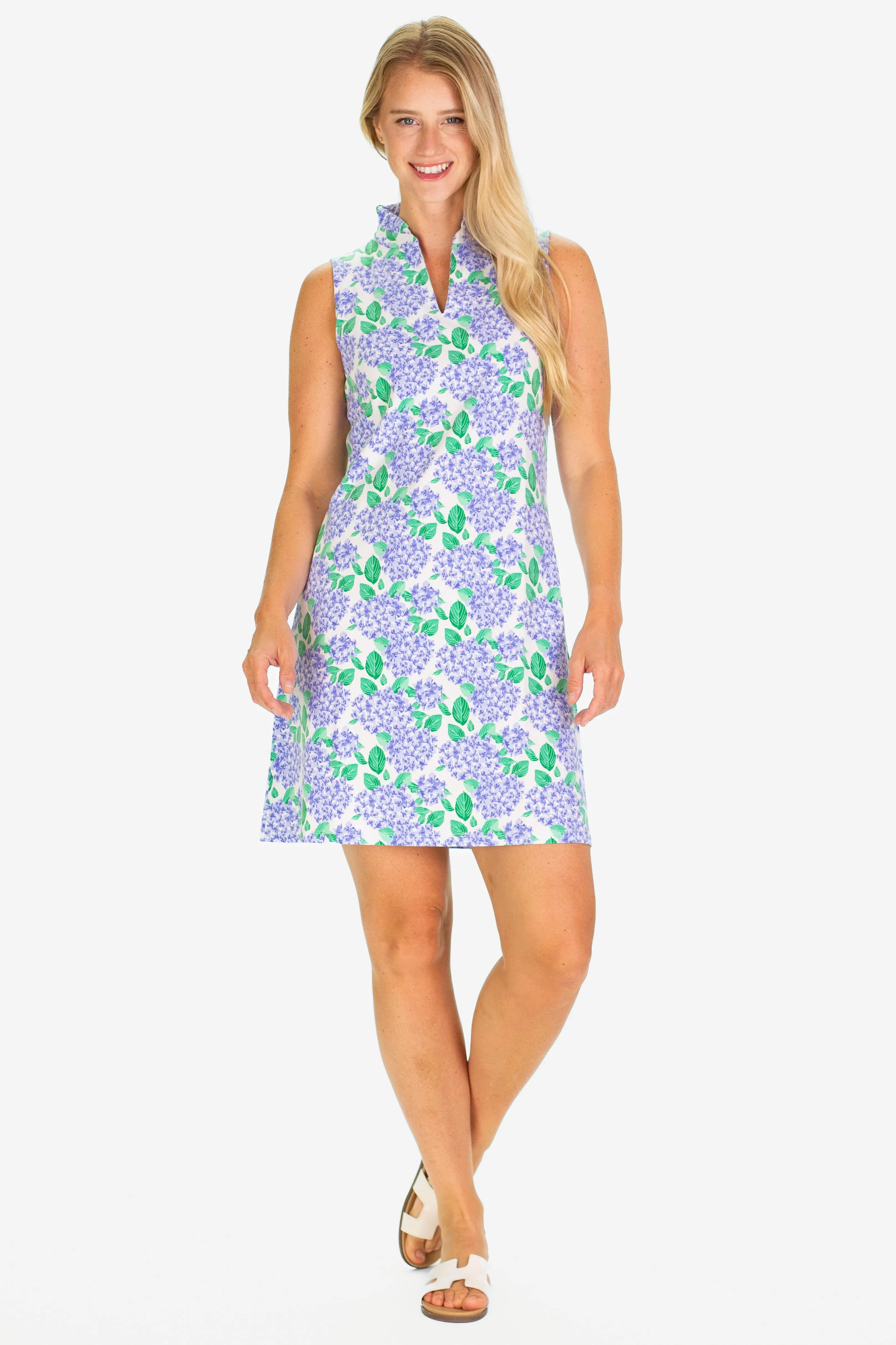 The Poppy Dress in Hydrangea Bloom sold by Duffield Lane product image thumbnail 3