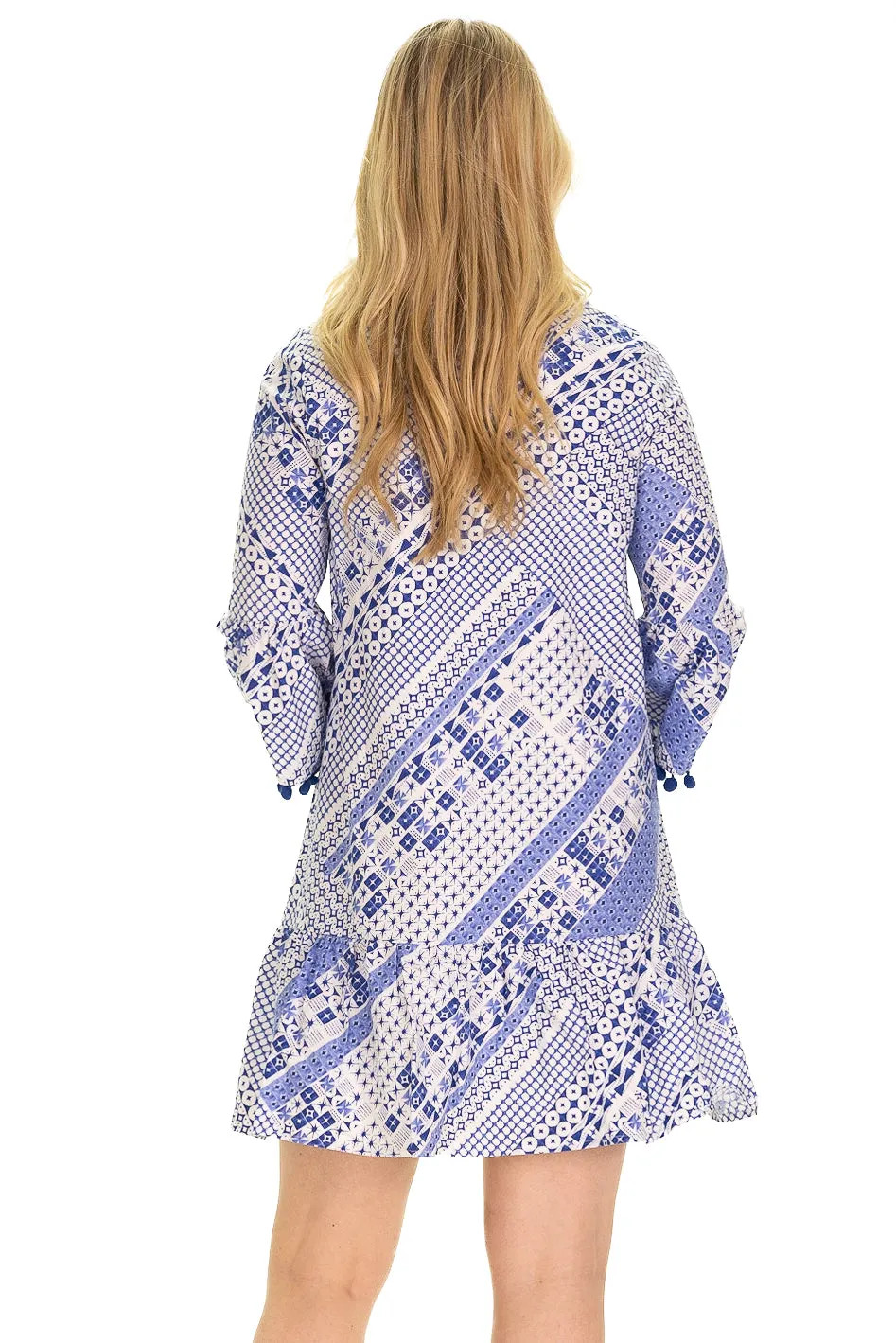 The Flora Dress in Blue Breeze sold by Duffield Lane product image thumbnail 3