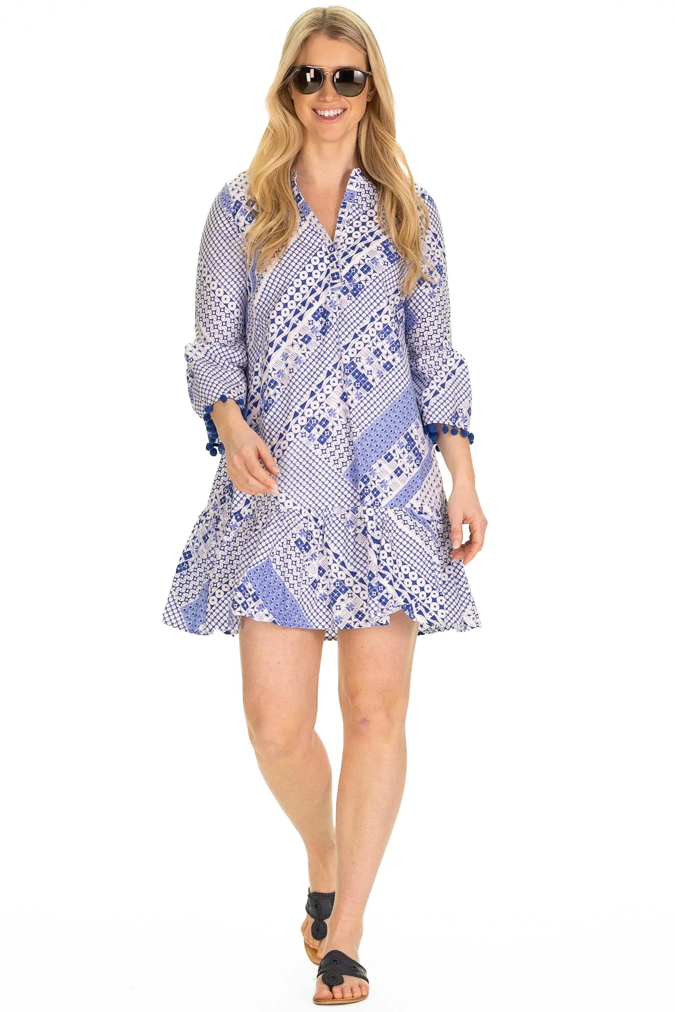 The Flora Dress in Blue Breeze sold by Duffield Lane product image thumbnail 4