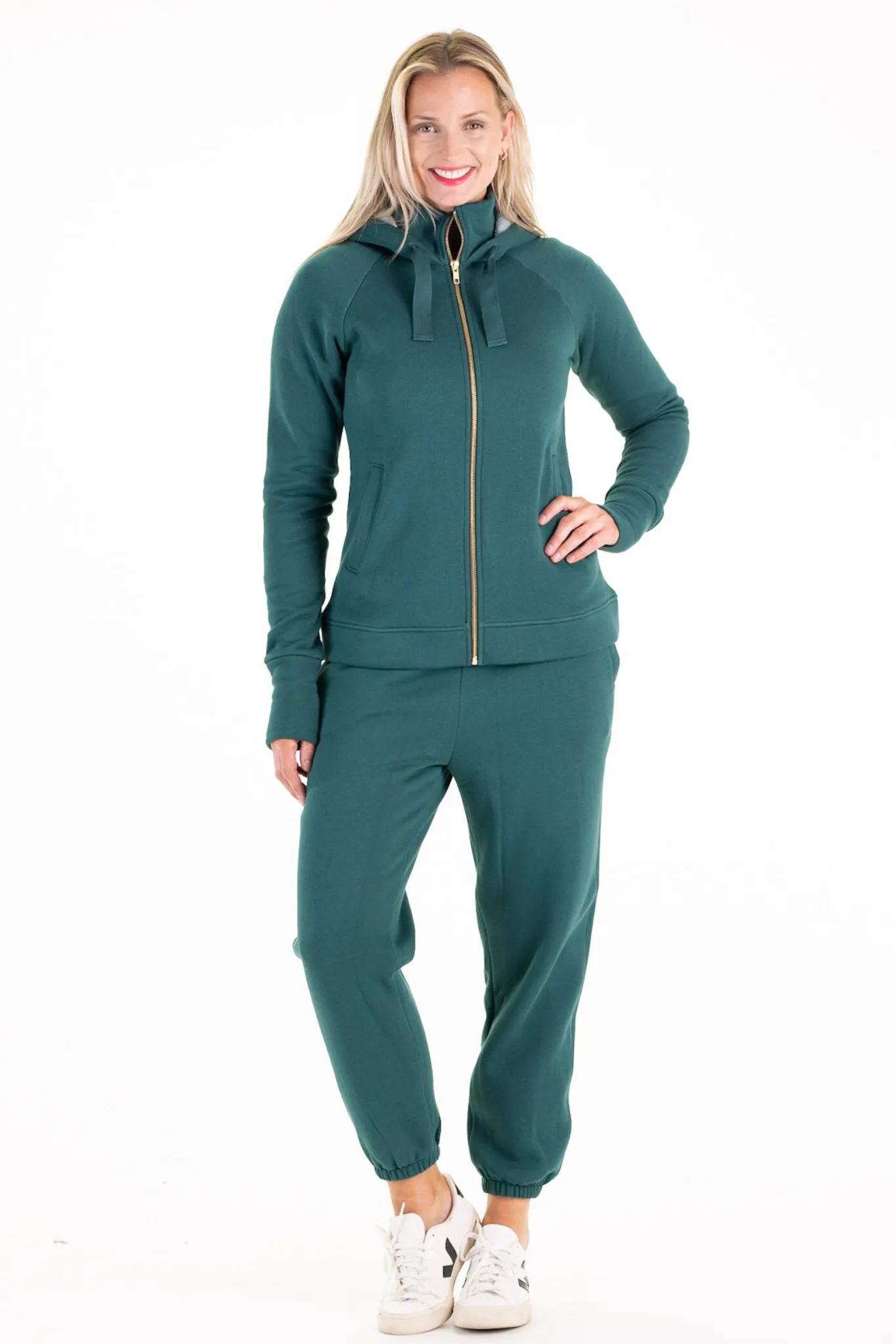 Fallon Cozy Joggers in Evergreen sold by Duffield Lane product image thumbnail 4