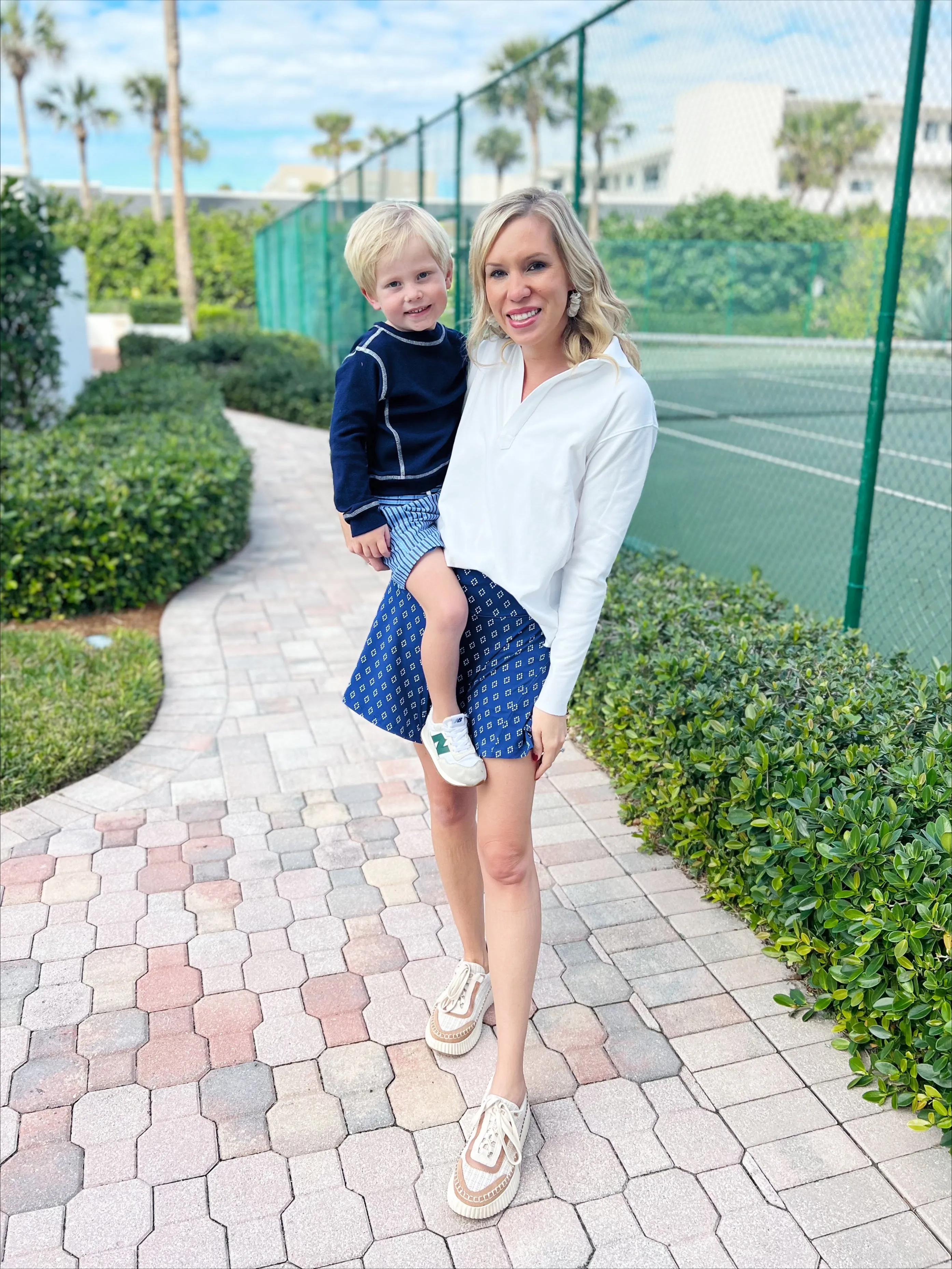 Active Sherri Skort in Navy Diamond sold by Duffield Lane product image thumbnail 5