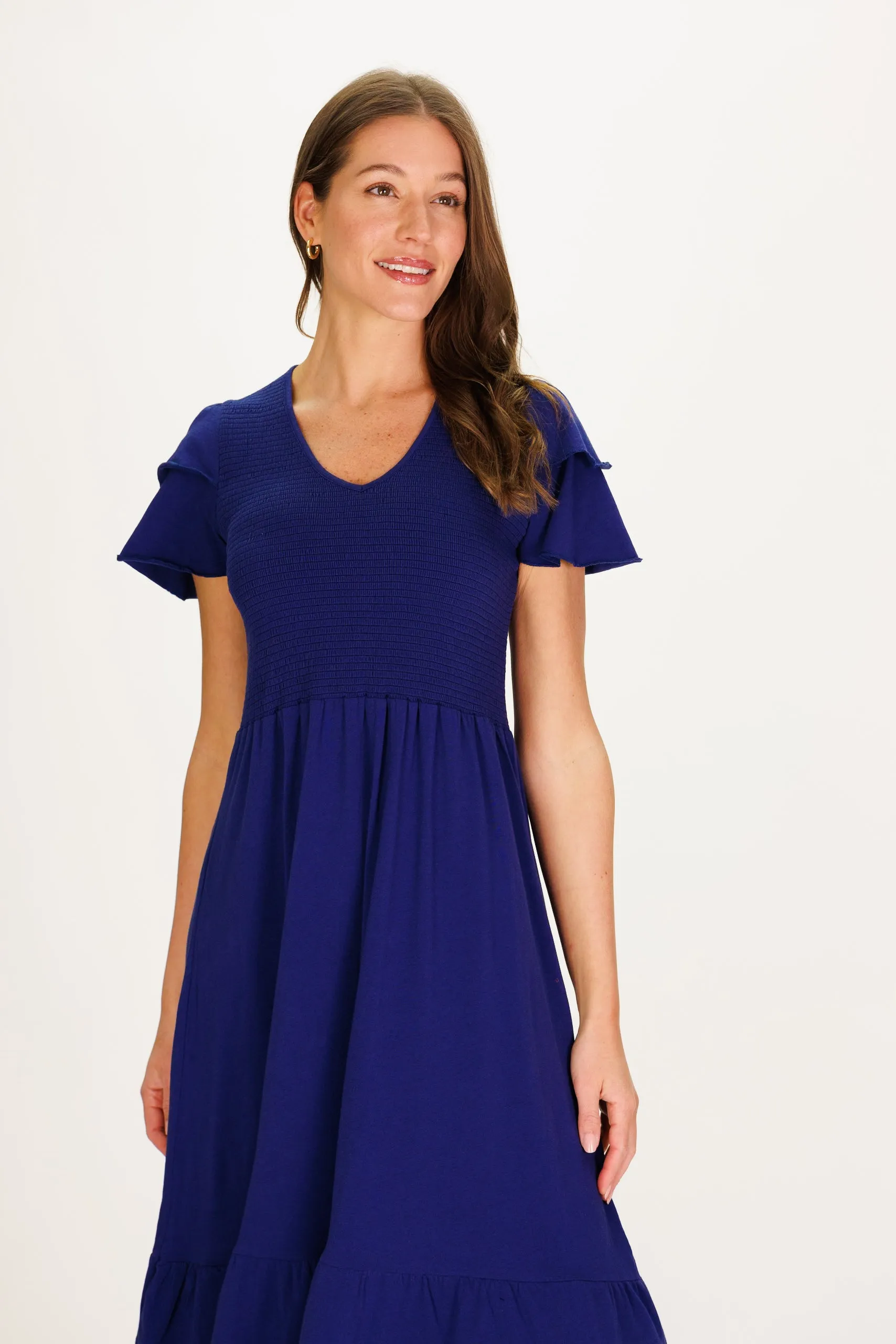 Mattie Dress in Royal Navy sold by Duffield Lane product image thumbnail 3