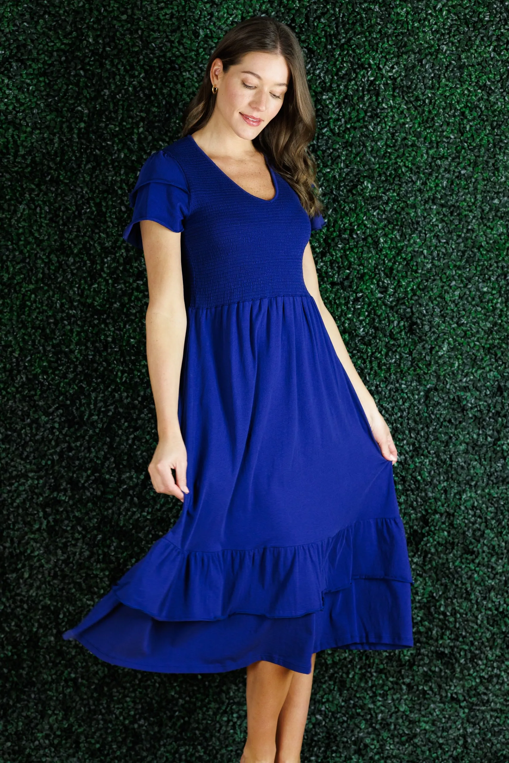 Mattie Dress in Royal Navy sold by Duffield Lane product image thumbnail 2