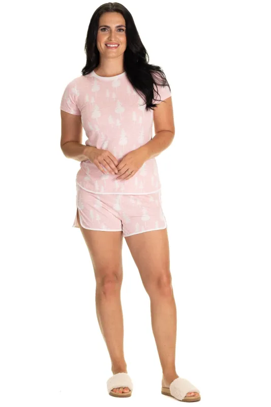 Chandler Short Set in Leland Gal Alpine Blush sold by Duffield Lane