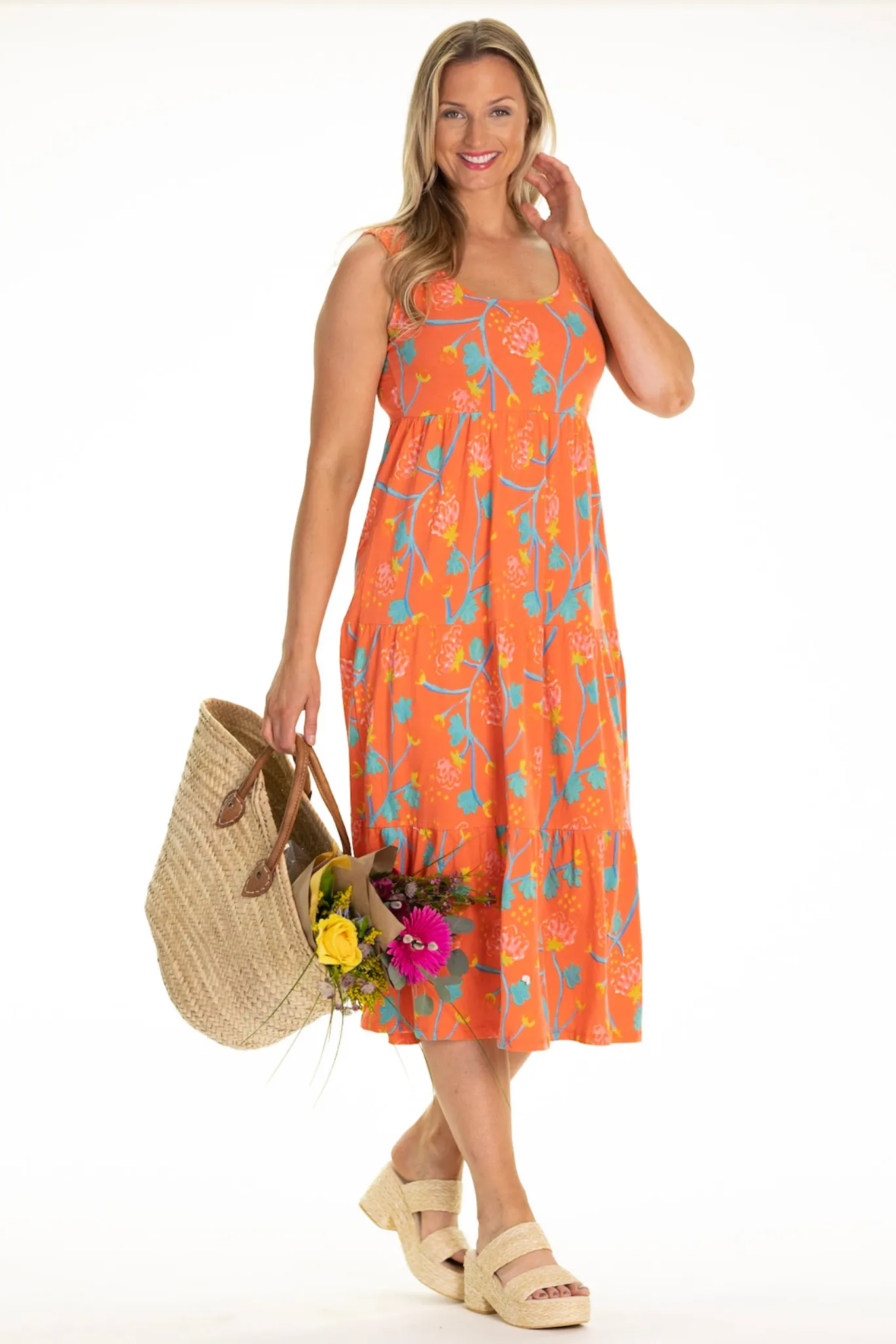 Lucy Dress in Poppy Peony sold by Duffield Lane product image thumbnail 4