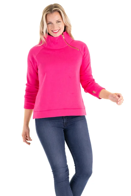Bowen Sweatshirt in Pink Punch sold by Duffield Lane
