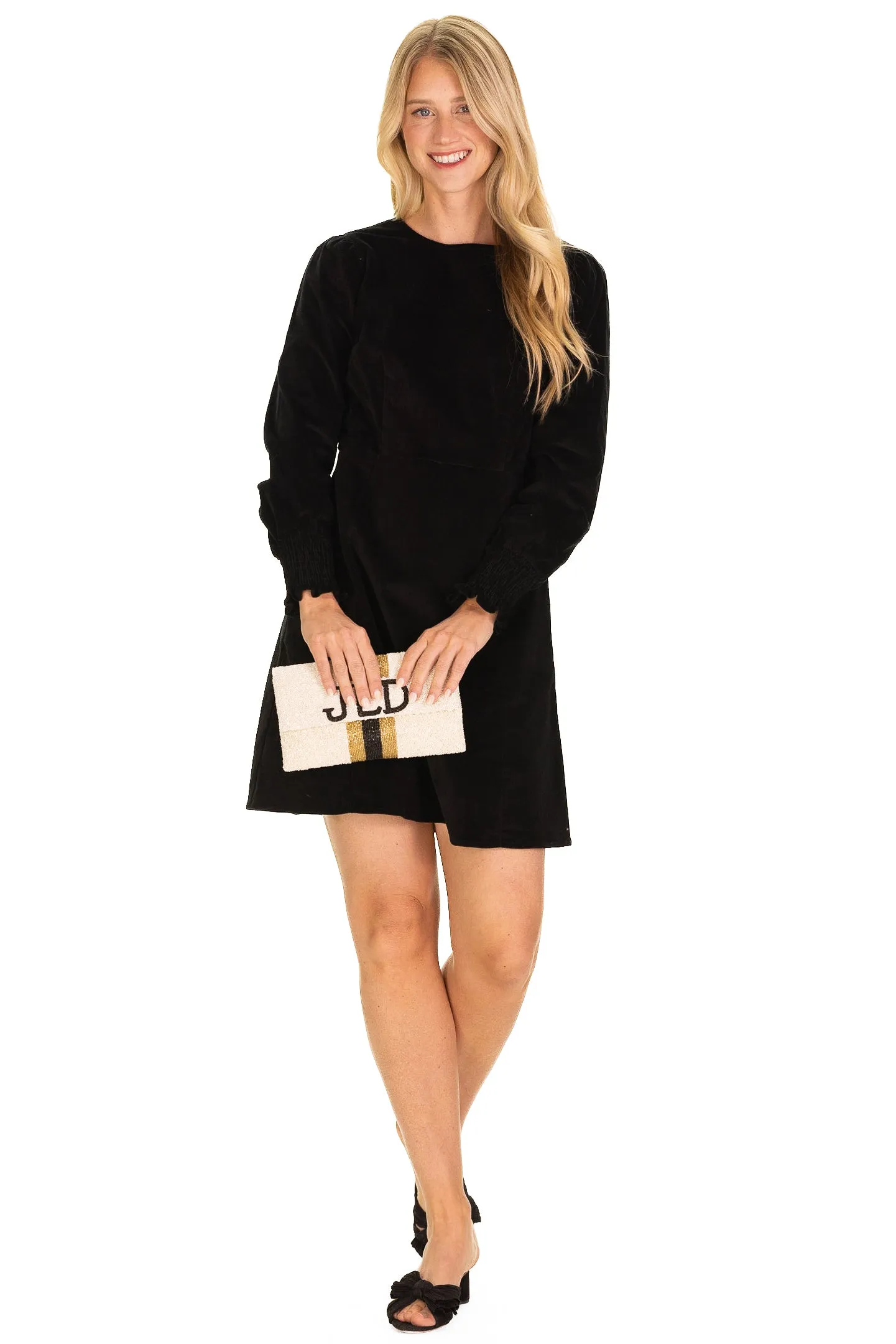 Marina Dress in Black Corduroy sold by Duffield Lane product image thumbnail 4
