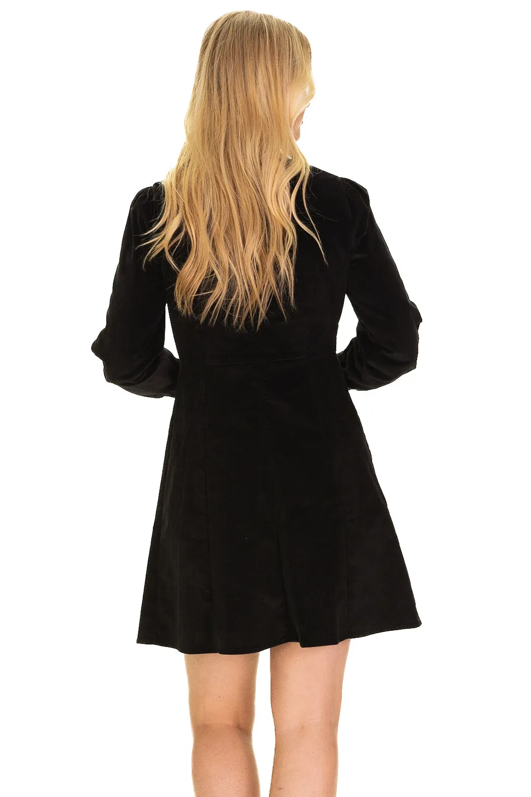 Marina Dress in Black Corduroy sold by Duffield Lane product image thumbnail 3