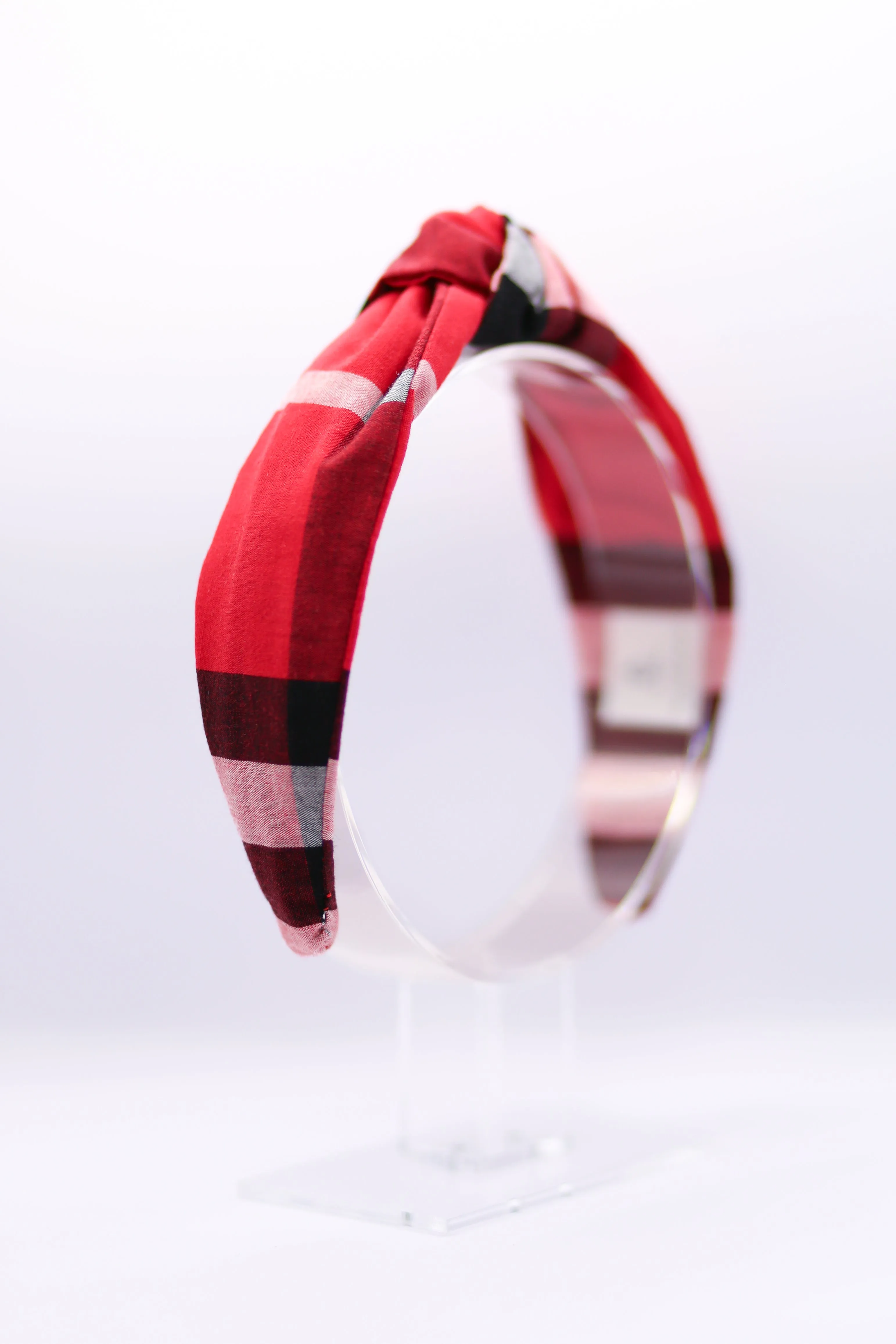 Jones Headband - Red Plaid sold by Duffield Lane
