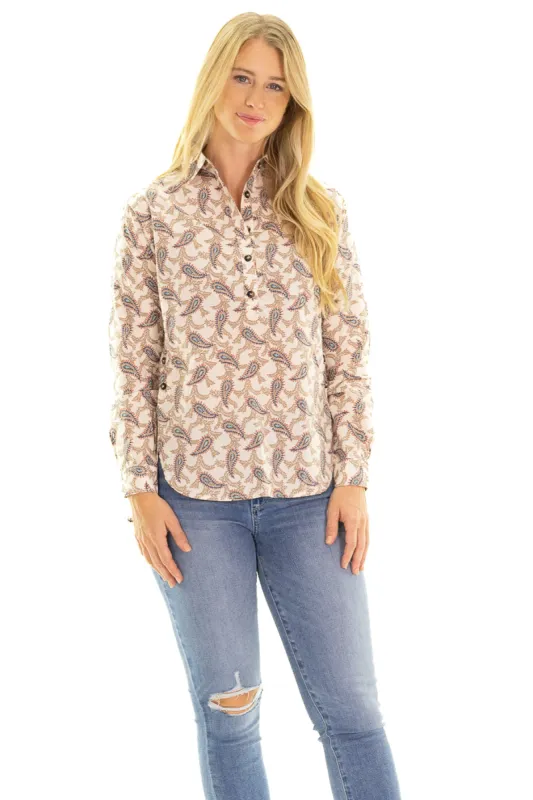 Savannah Tunic In Fall Paisley sold by Duffield Lane