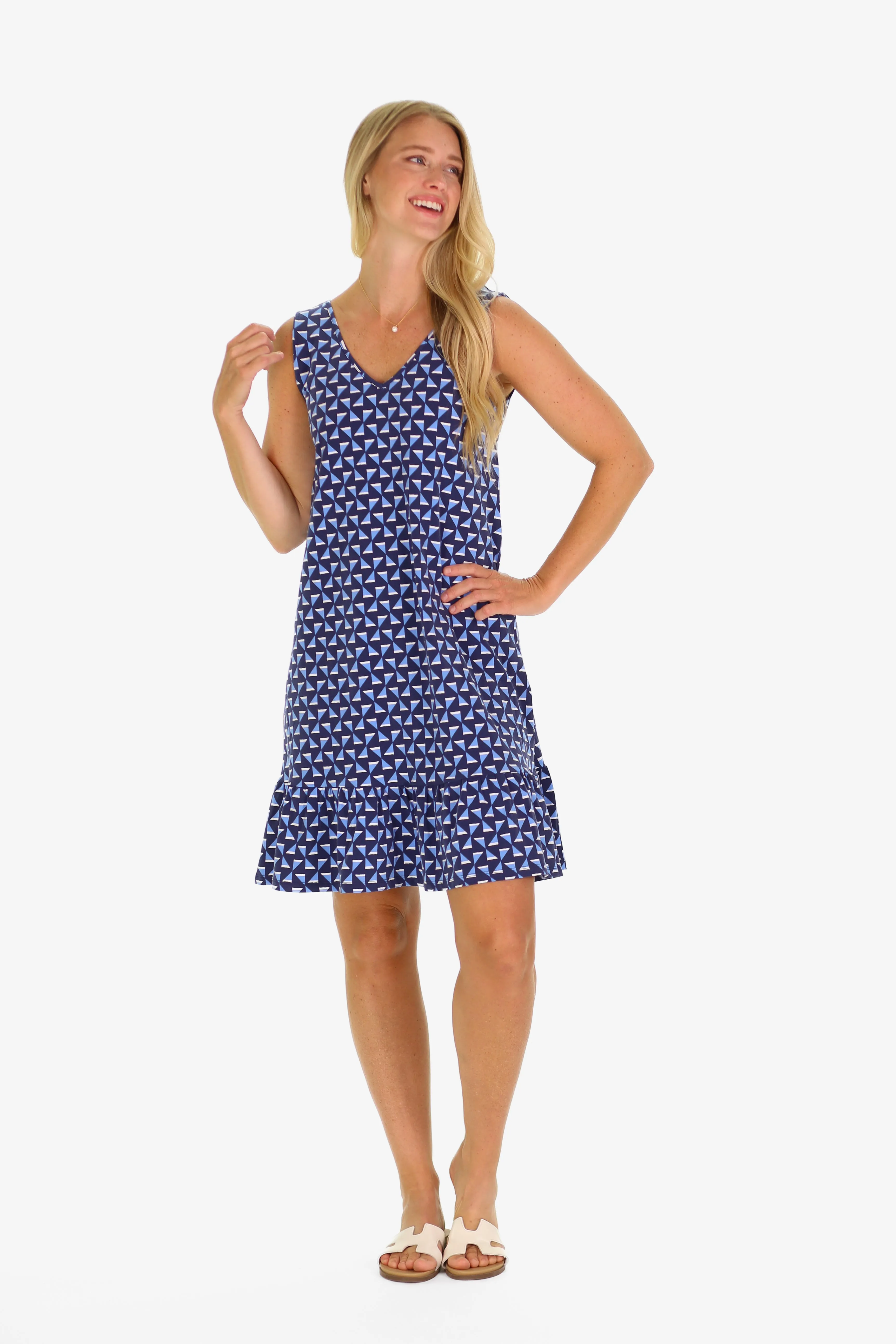 The Layla Dress in Summer Blues sold by Duffield Lane product image thumbnail 2
