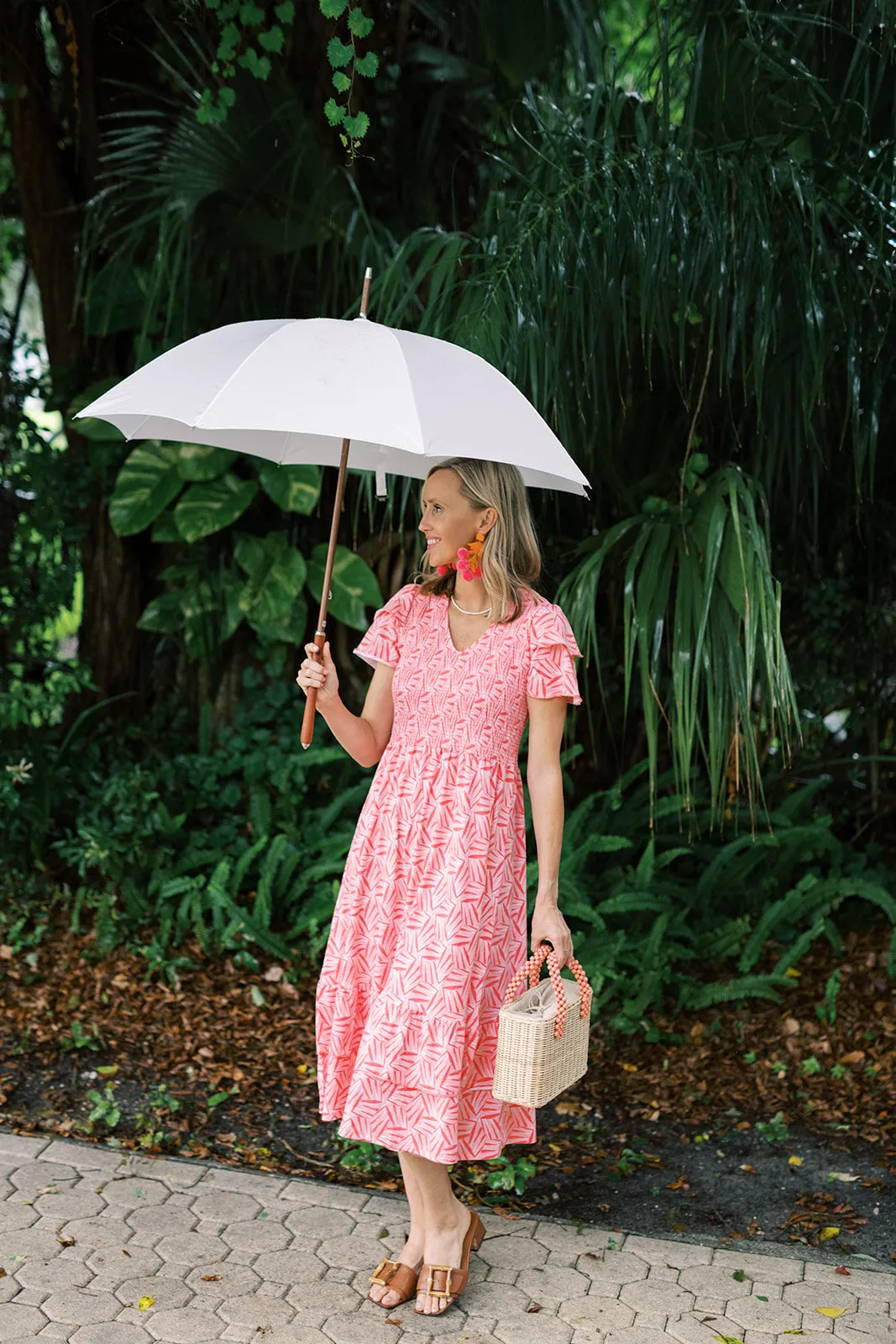 Mattie Dress in Coral Kaleidoscope sold by Duffield Lane product image thumbnail 5