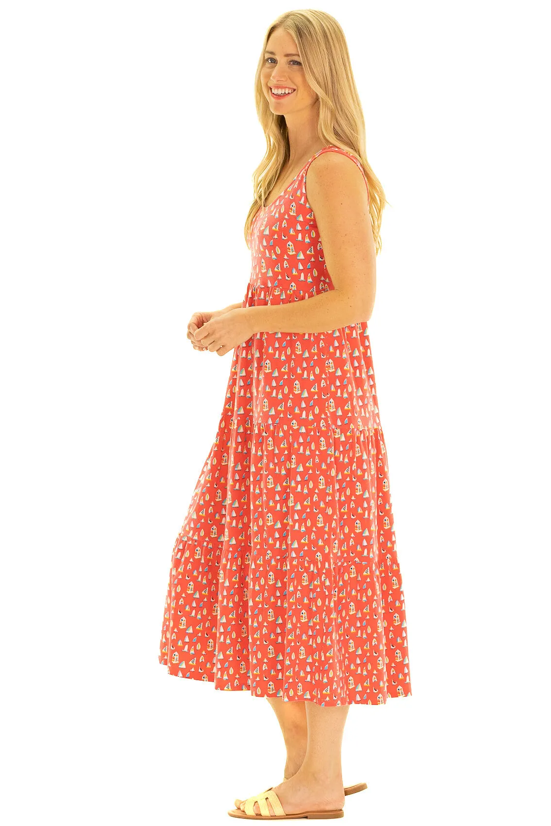 The Lucy Dress in Leland Gal Set Sail Print sold by Duffield Lane product image thumbnail 2
