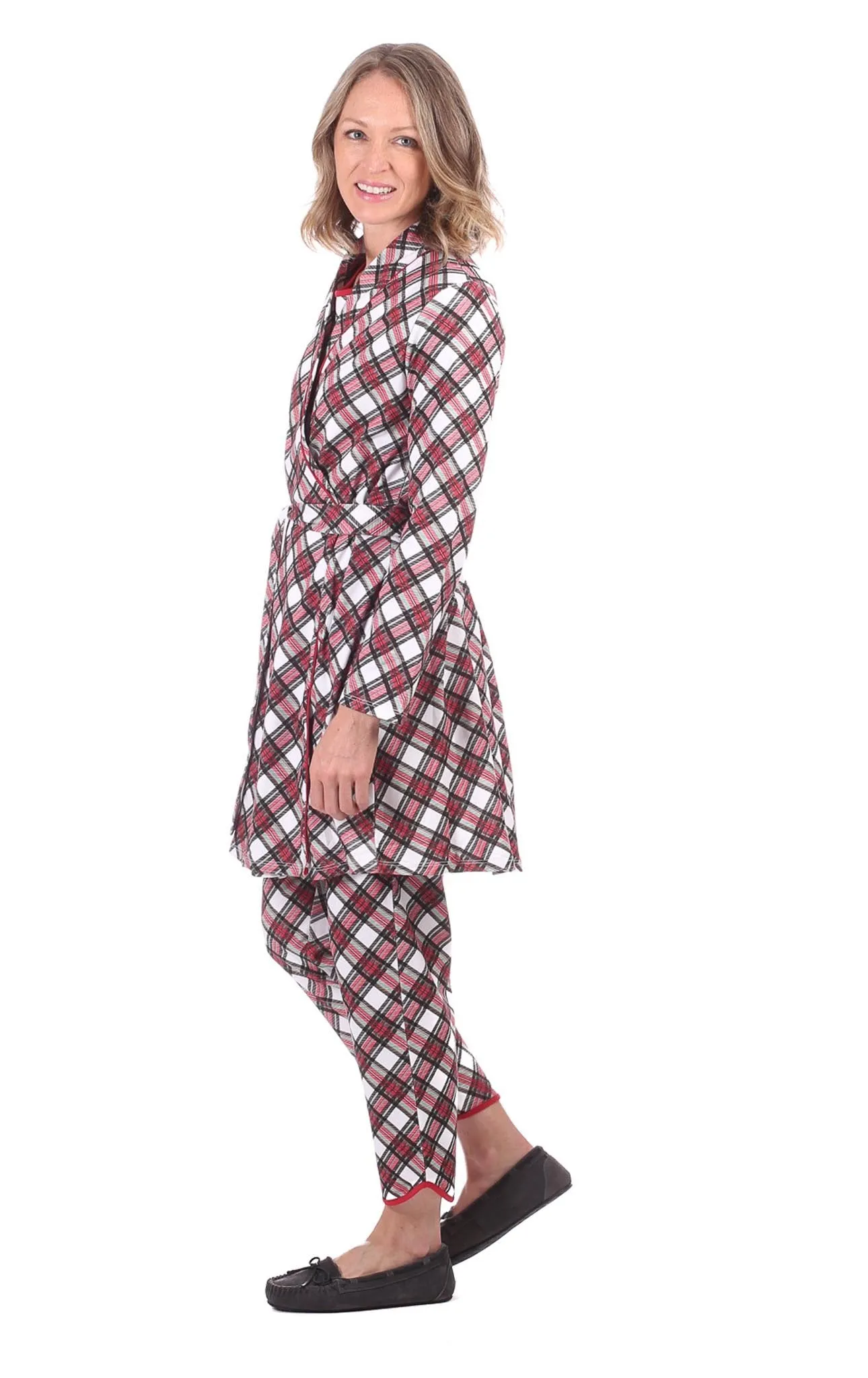 Barron Robe in Red & White Plaid sold by Duffield Lane product image thumbnail 3