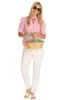 The Marlow Top in Pink Orchid Stripe sold by Duffield Lane