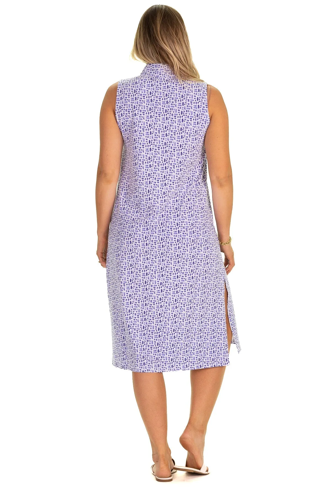 The Midi Kerry Dress in Blue Basketweave sold by Duffield Lane product image thumbnail 2