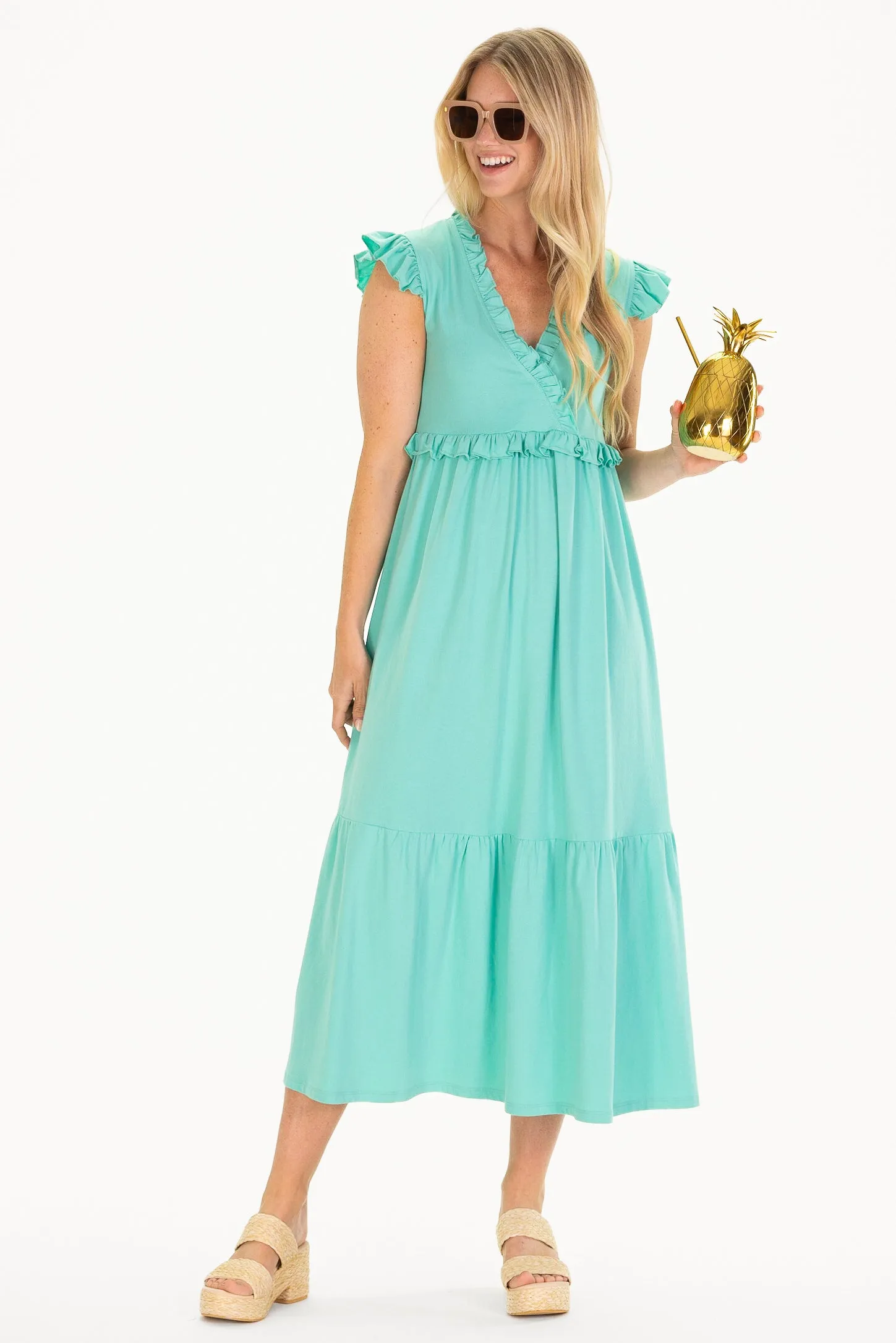 Kimberly Dress in Aqua Mist sold by Duffield Lane product image thumbnail 2