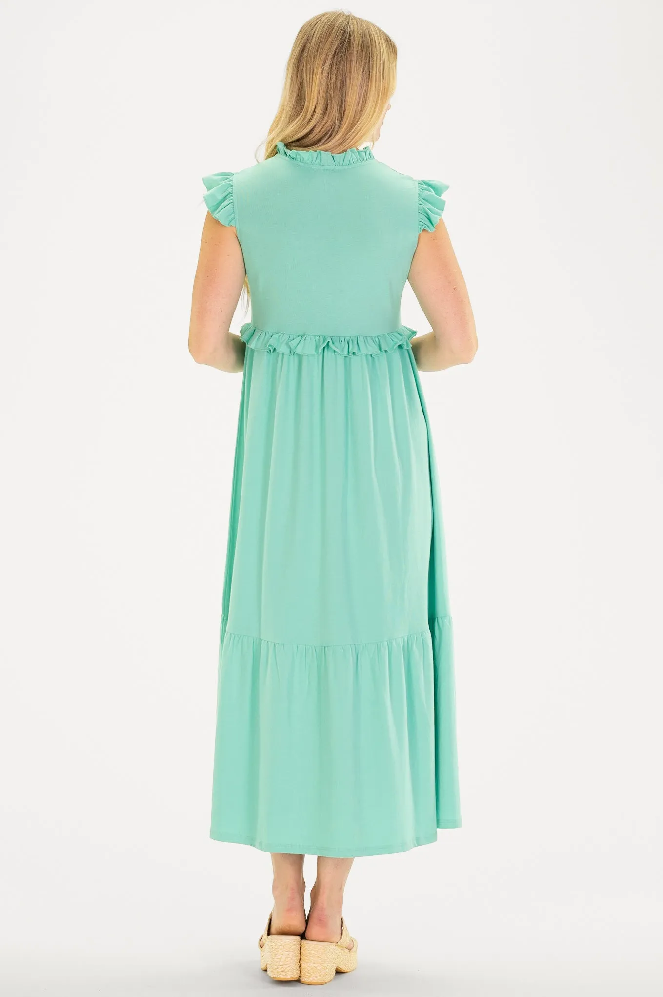 Kimberly Dress in Aqua Mist sold by Duffield Lane product image thumbnail 4