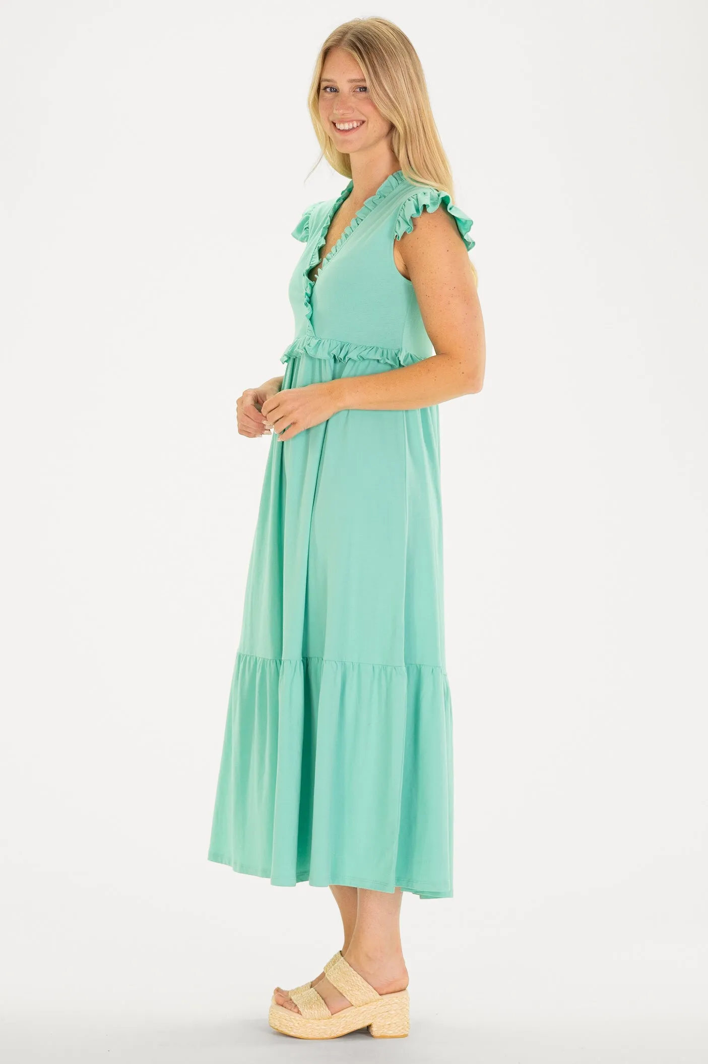 Kimberly Dress in Aqua Mist sold by Duffield Lane product image thumbnail 3