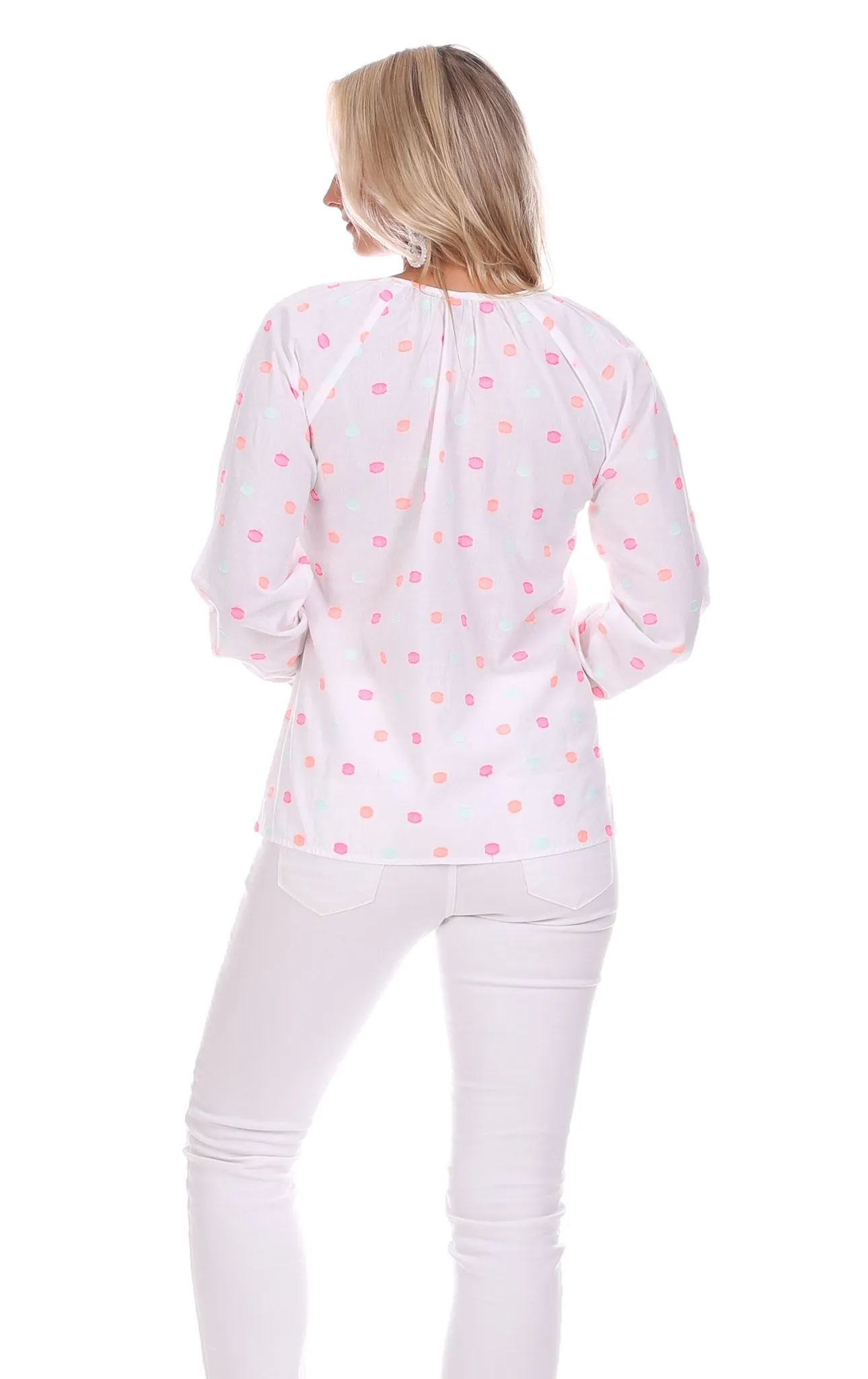 Useppa Tunic in Bright Polka Dot sold by Duffield Lane product image thumbnail 2