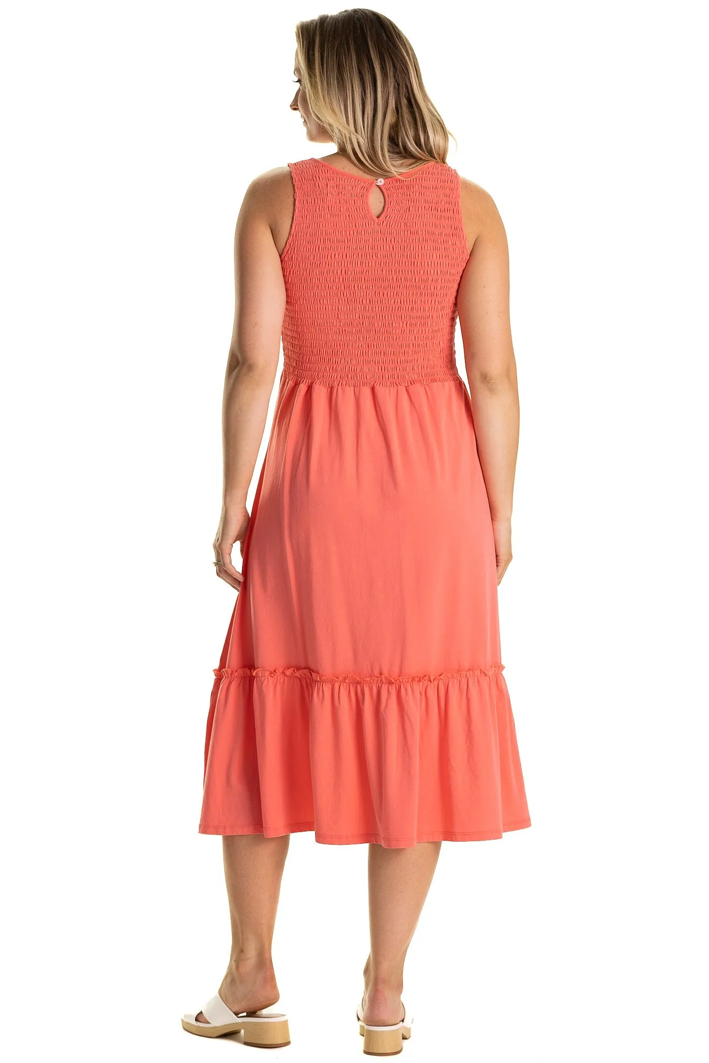 The Jane Dress in Coral sold by Duffield Lane product image thumbnail 3