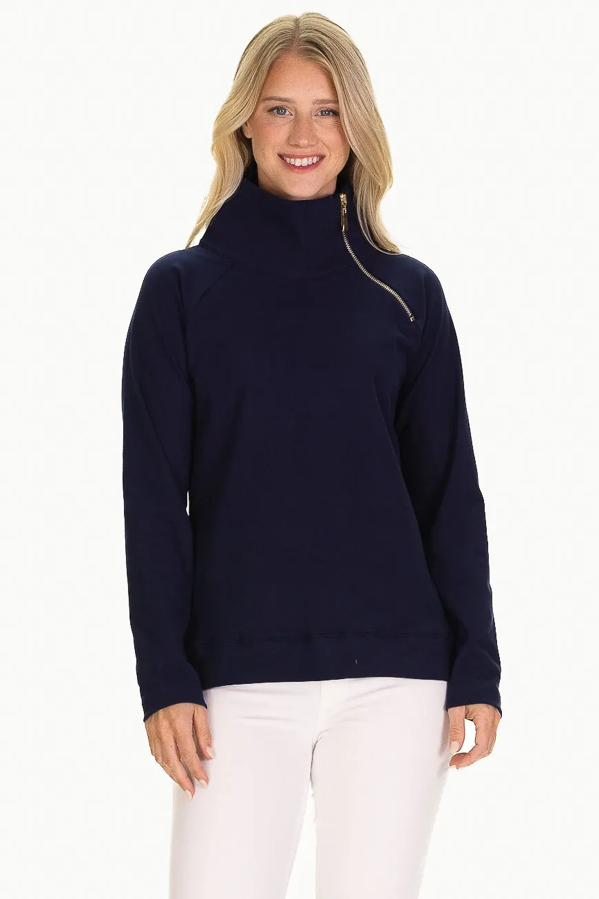 The Bowen Sweatshirt in SuperSoft Navy sold by Duffield Lane product image thumbnail 4