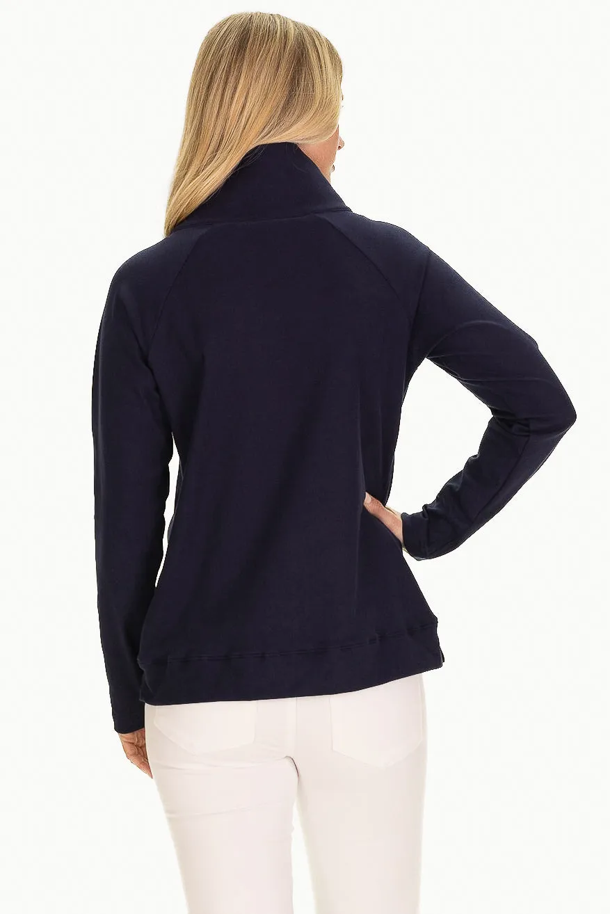 The Bowen Sweatshirt in SuperSoft Navy sold by Duffield Lane product image thumbnail 5