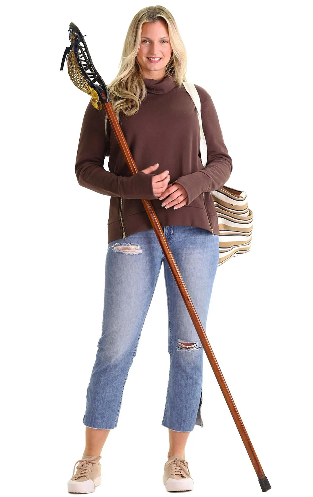 Minley Pullover In Chocolate sold by Duffield Lane product image thumbnail 4