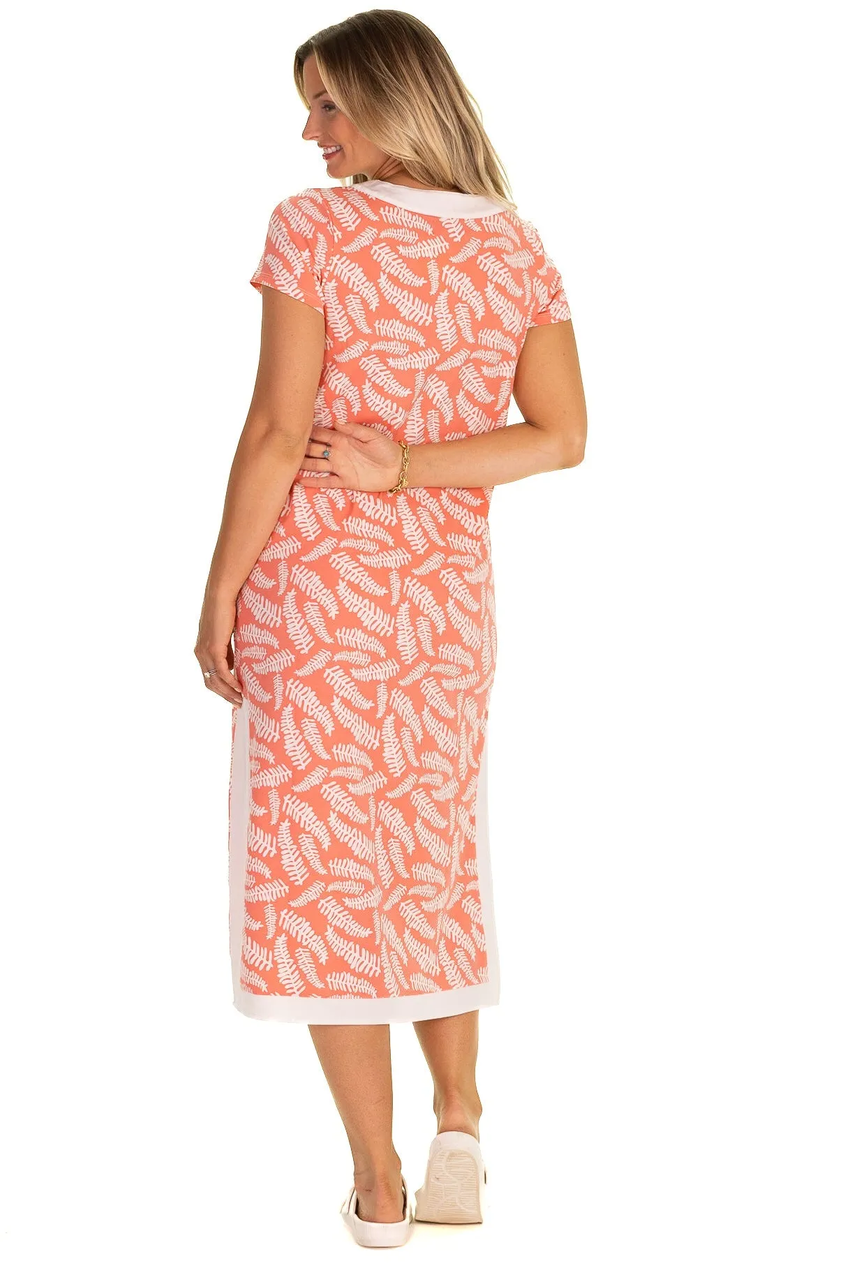 The Performance Kai Caftan in Coral Fern sold by Duffield Lane product image thumbnail 2