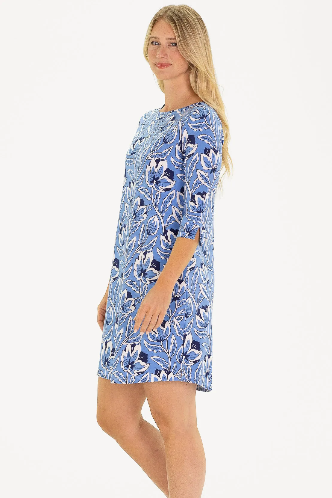 The Alicia Dress in Blue Blossom sold by Duffield Lane product image thumbnail 4
