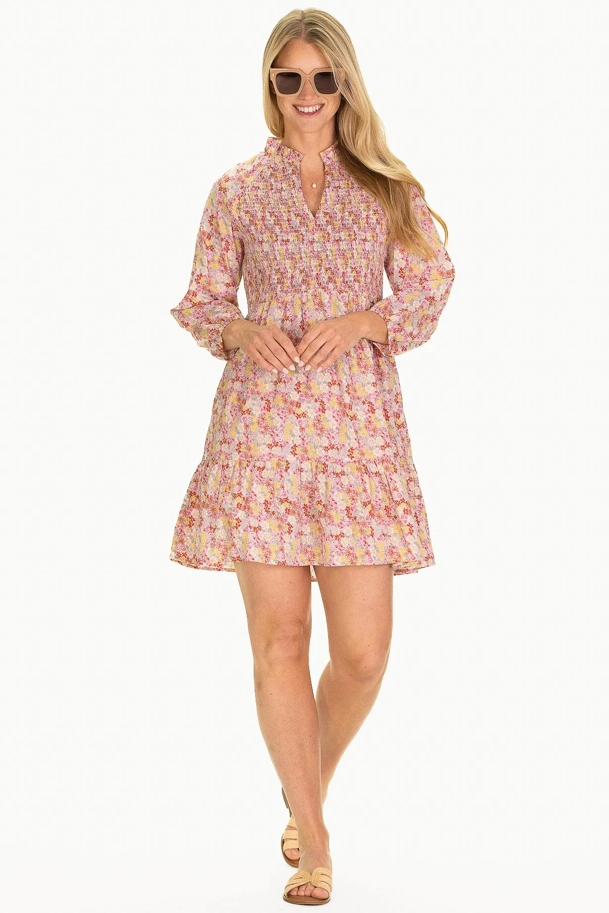 The Wren Dress in Pink Floral sold by Duffield Lane product image thumbnail 2