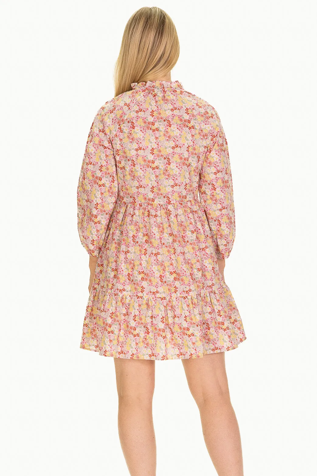 The Wren Dress in Pink Floral sold by Duffield Lane product image thumbnail 4
