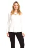Portage Peplum Top in Ivory sold by Duffield Lane