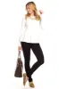 Portage Peplum Top in Ivory sold by Duffield Lane