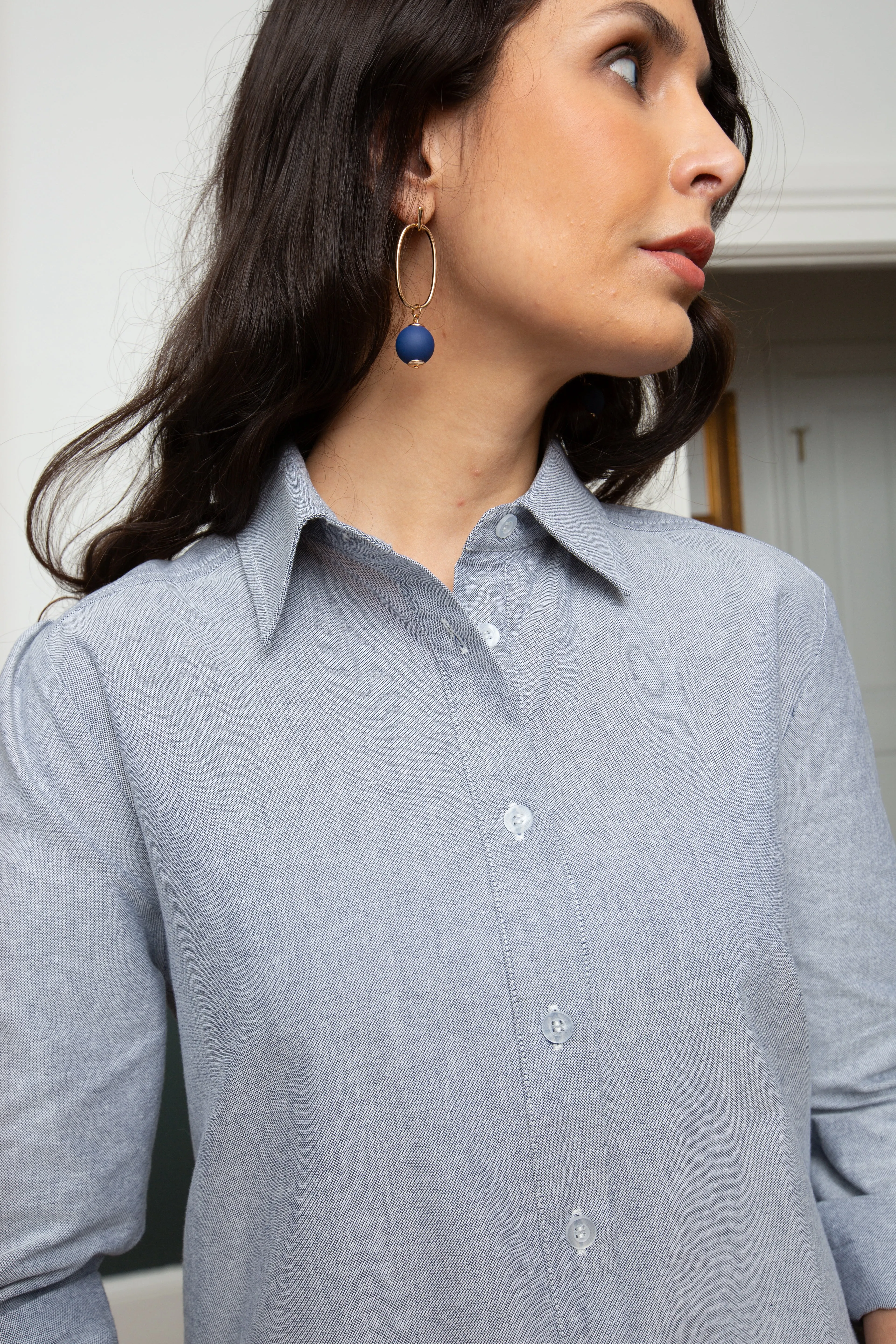 Iris Dress in Chambray Oxford sold by Duffield Lane product image thumbnail 2