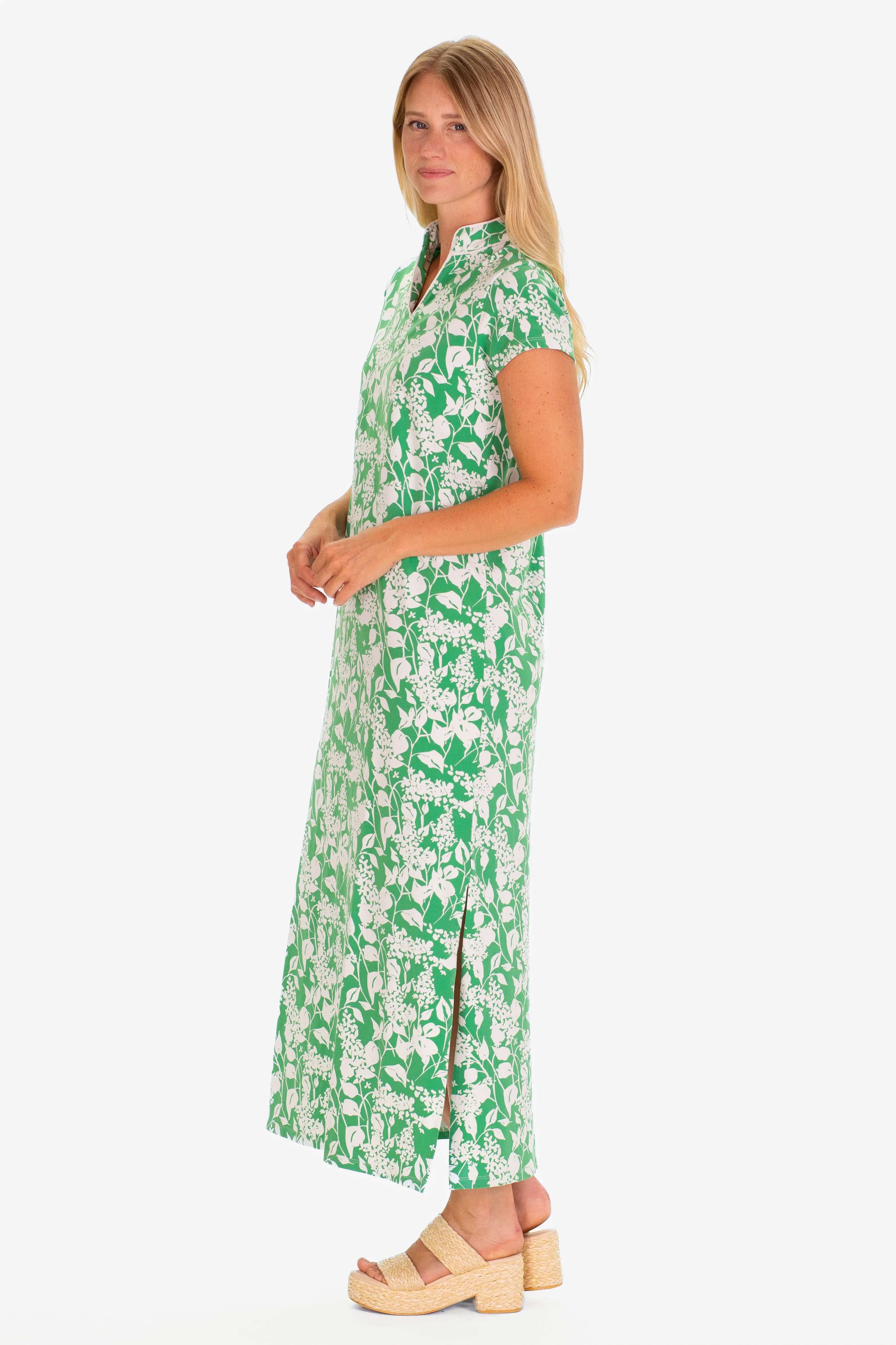 The Gaia Maxi Dress in Green Garden sold by Duffield Lane product image thumbnail 2
