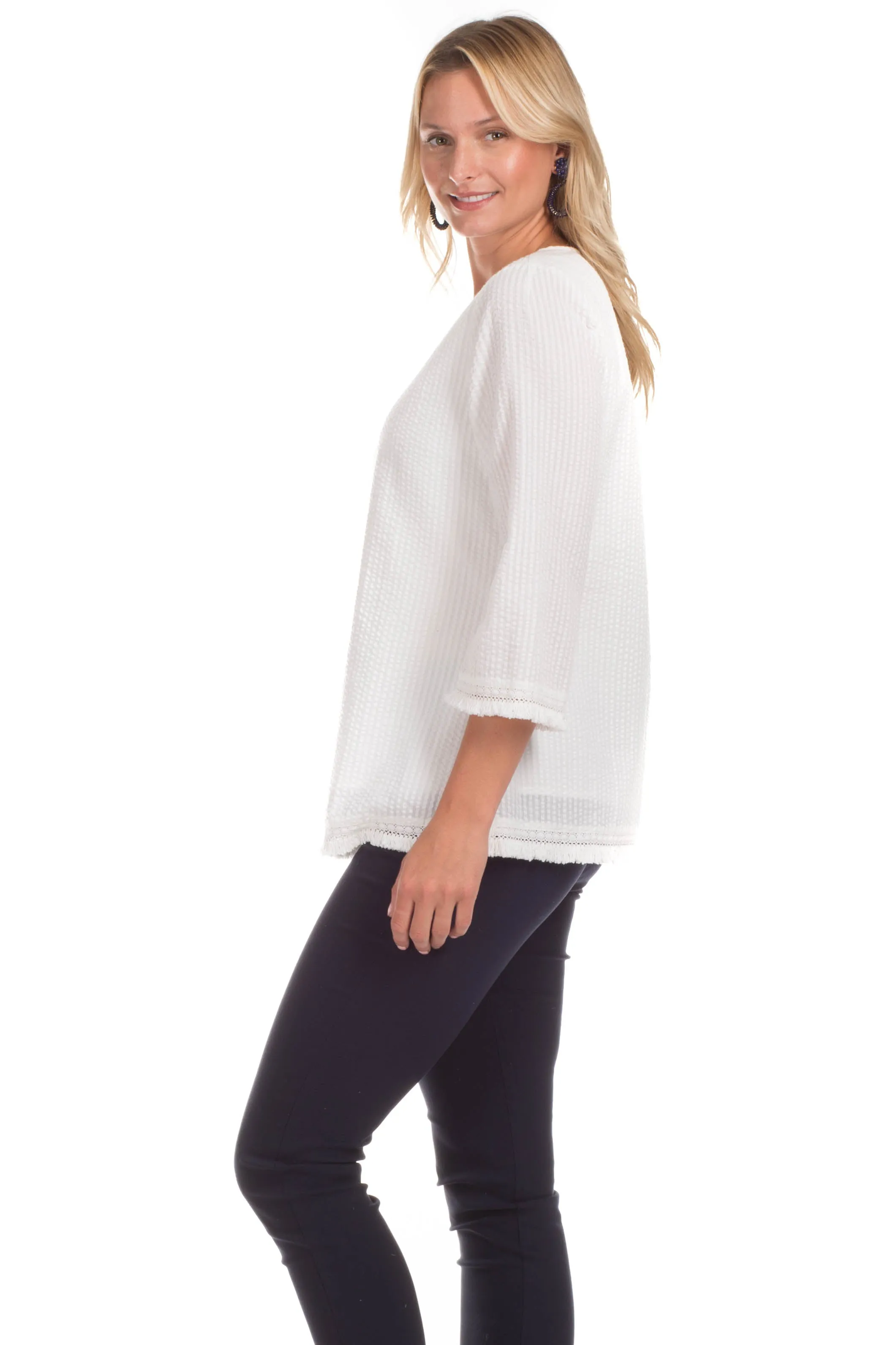 Olivia Top in White sold by Duffield Lane product image thumbnail 3