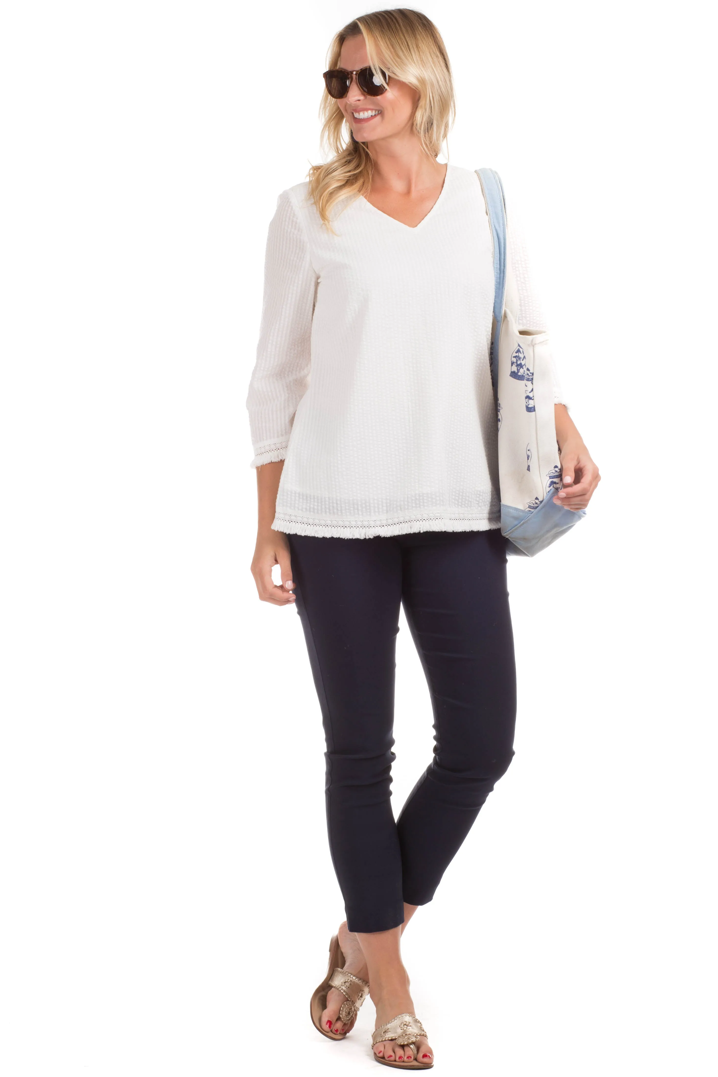 Olivia Top in White sold by Duffield Lane product image thumbnail 4