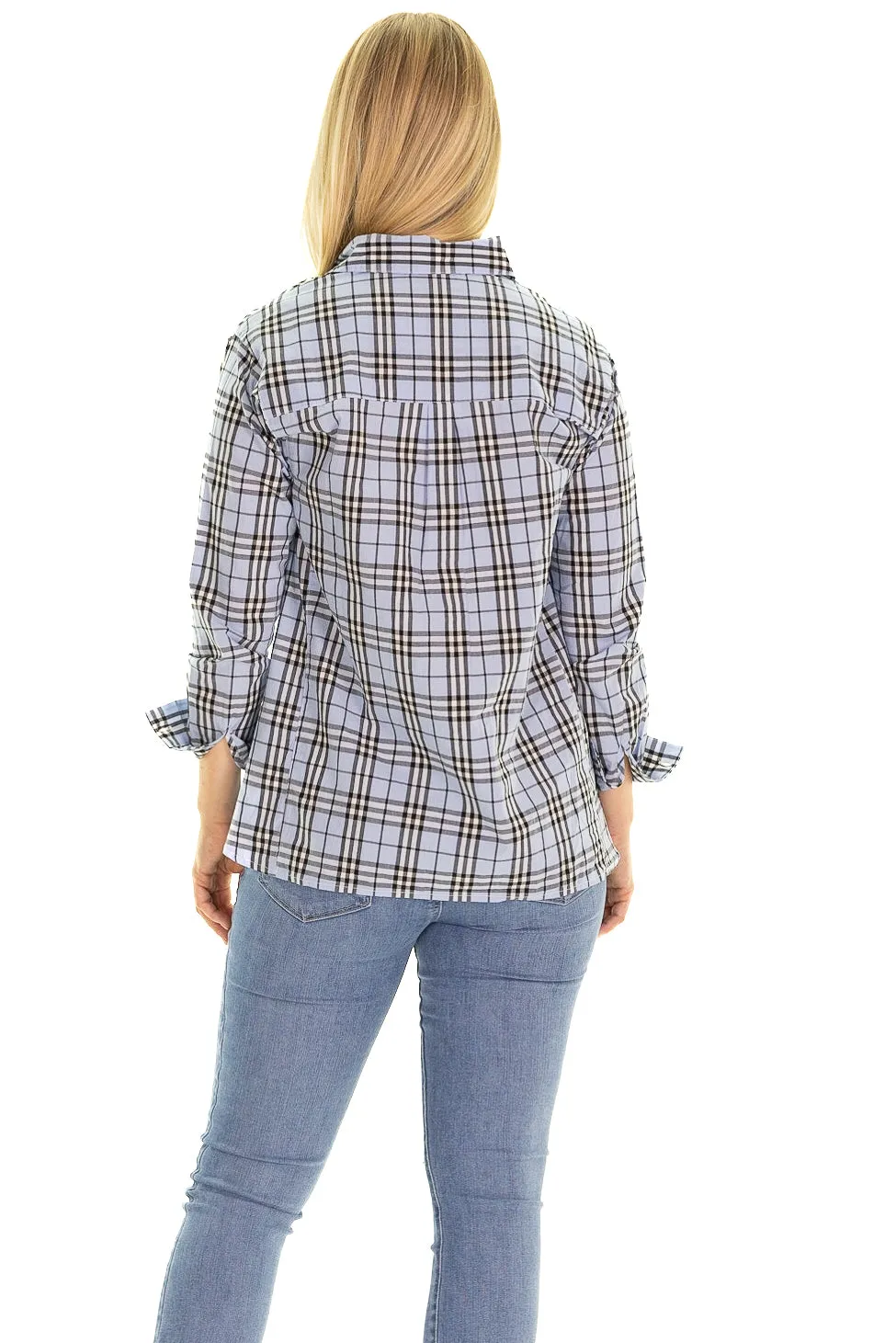 Savannah Tunic In Sky Plaid sold by Duffield Lane product image thumbnail 2