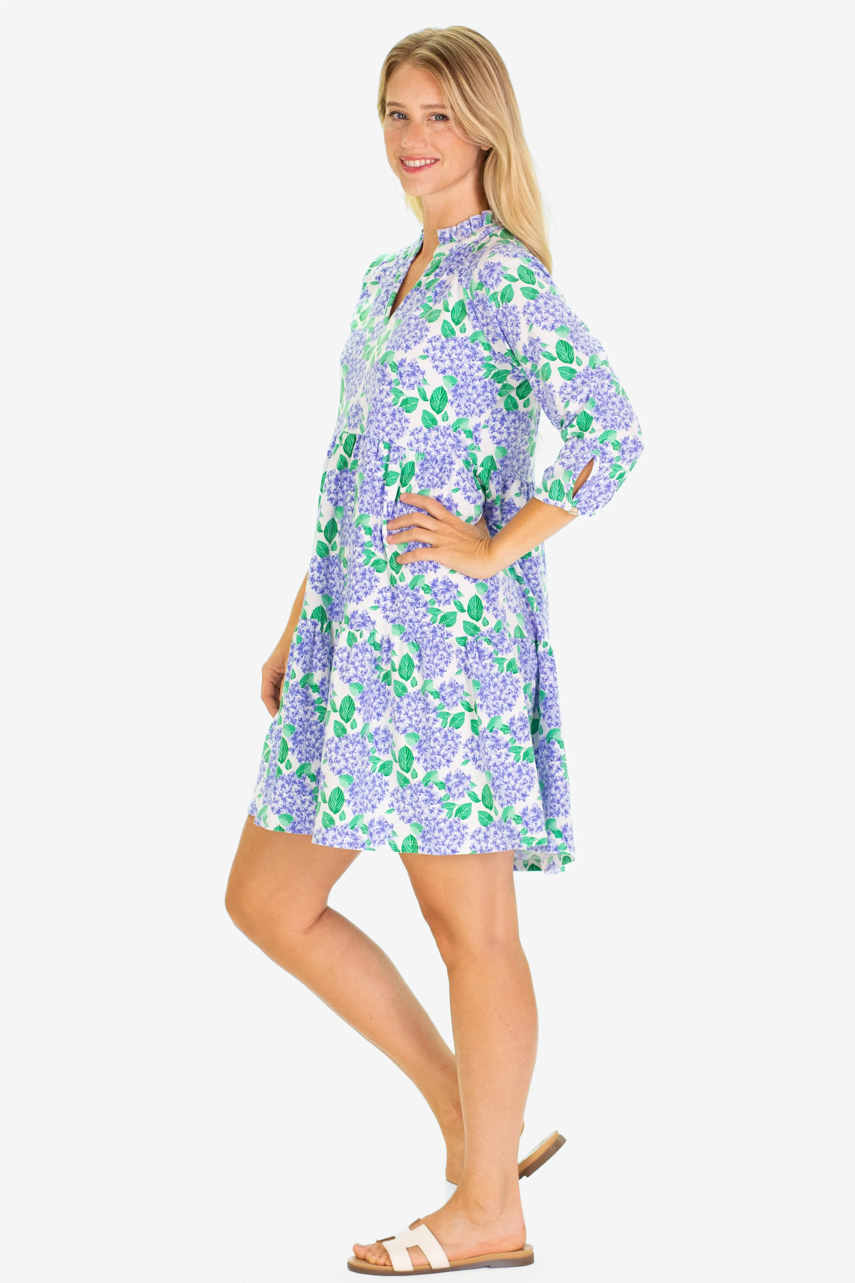 The Fiona Dress in Hydrangea Bloom sold by Duffield Lane product image thumbnail 3