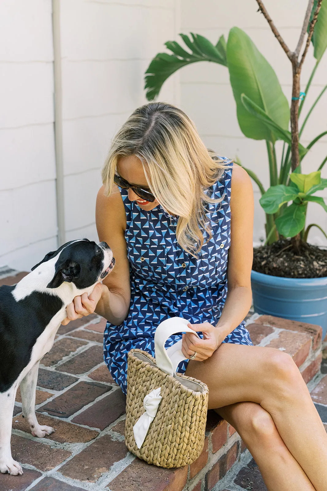 The Opal Dress in Summer Blues sold by Duffield Lane product image thumbnail 4