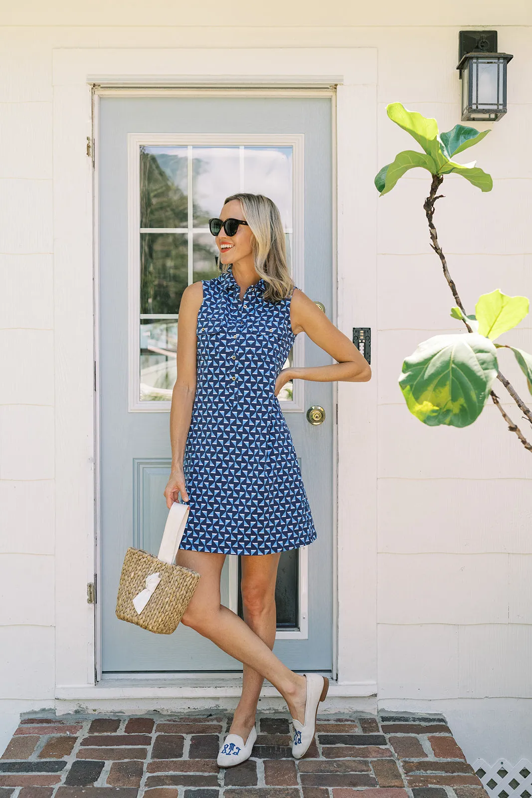 The Opal Dress in Summer Blues sold by Duffield Lane product image thumbnail 3