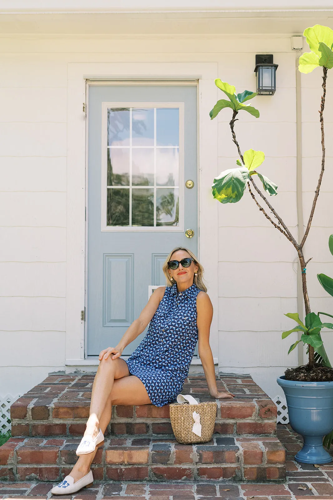 The Opal Dress in Summer Blues sold by Duffield Lane product image thumbnail 5