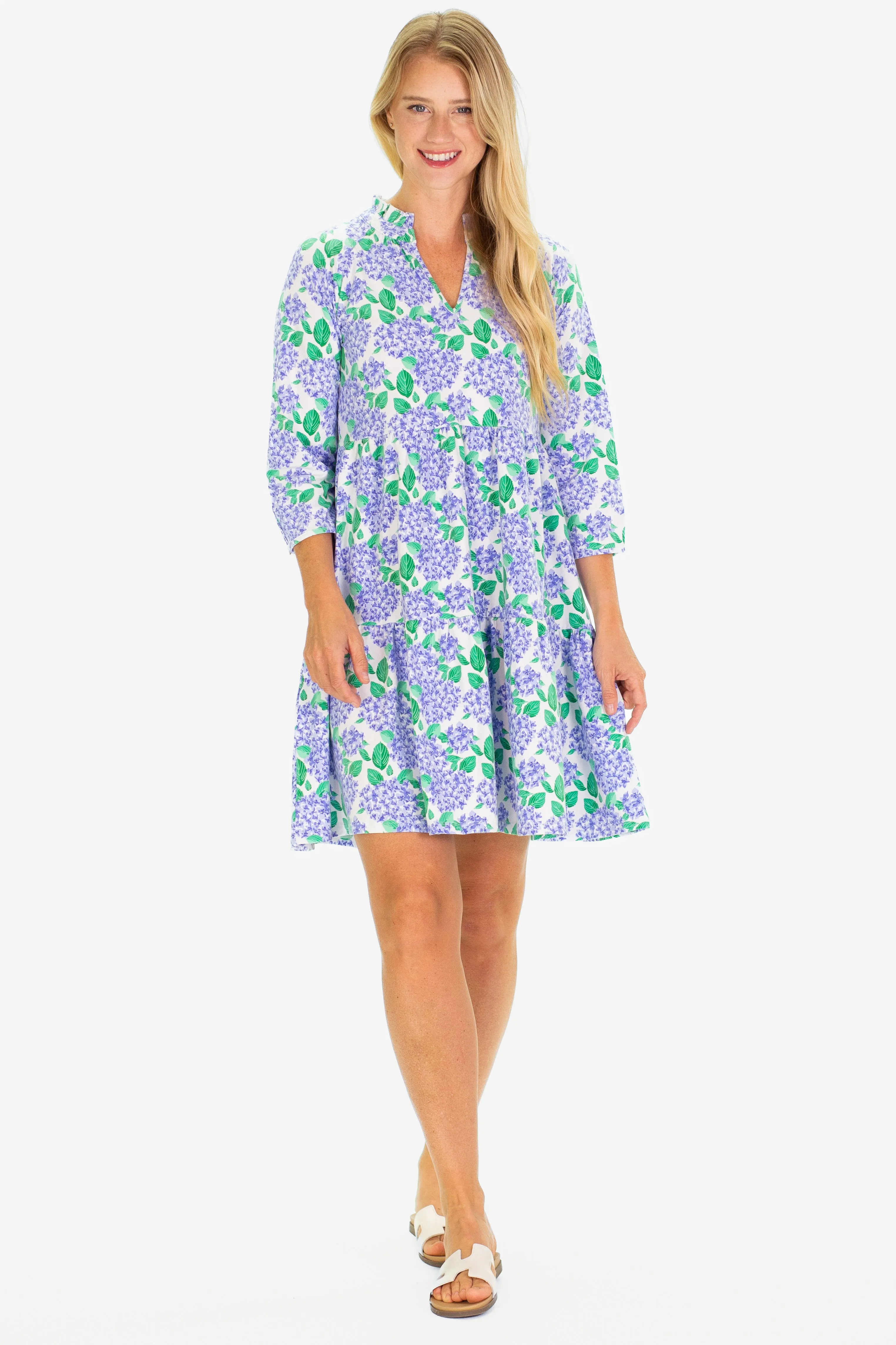 The Fiona Dress in Hydrangea Bloom sold by Duffield Lane product image thumbnail 2